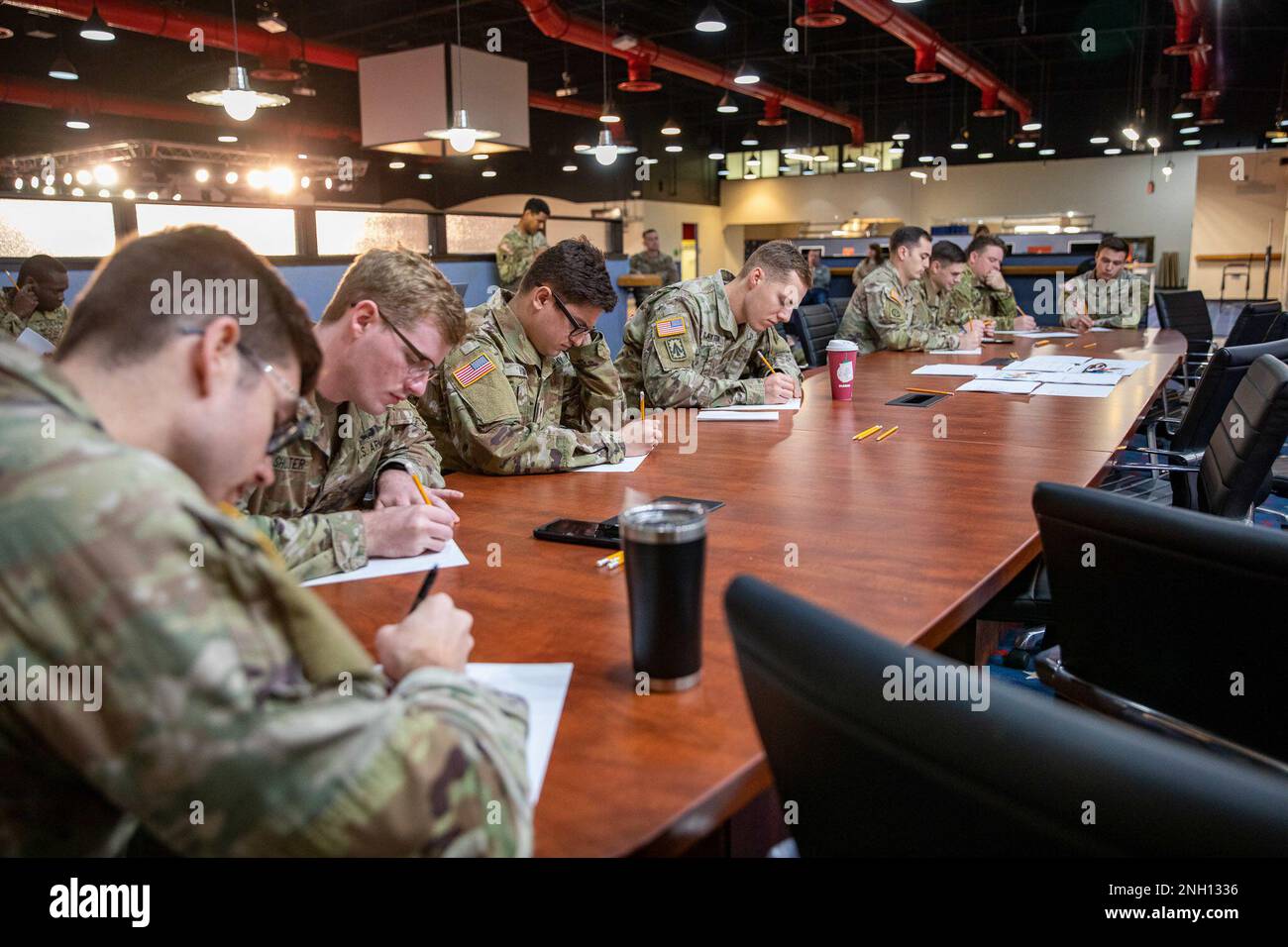 U.S. Army Paratroopers assigned to the 82nd Airborne Division take a 