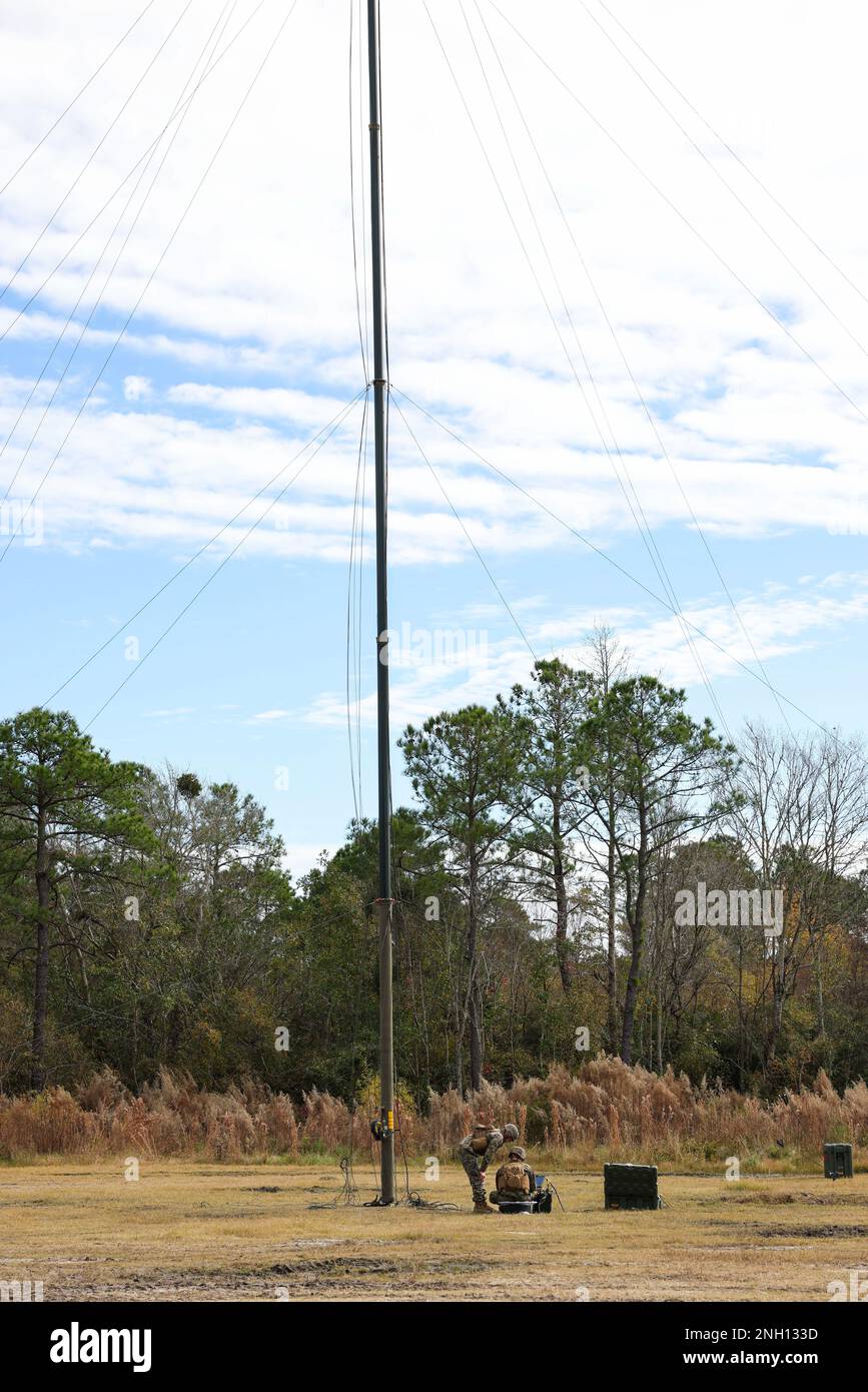 U.S. Marines from 8th Communication Battalion (8th Comm), II Marine Expeditionary Force (MEF