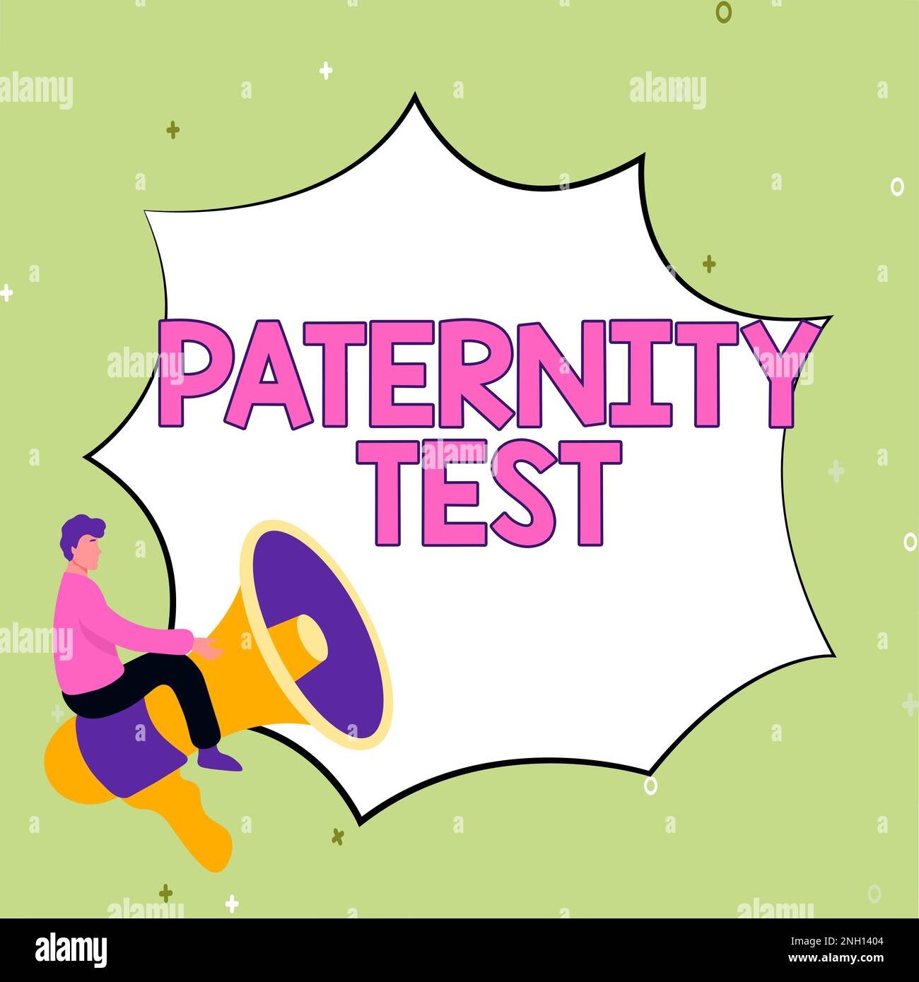 Writing displaying text Paternity Test, Concept a test of DNA