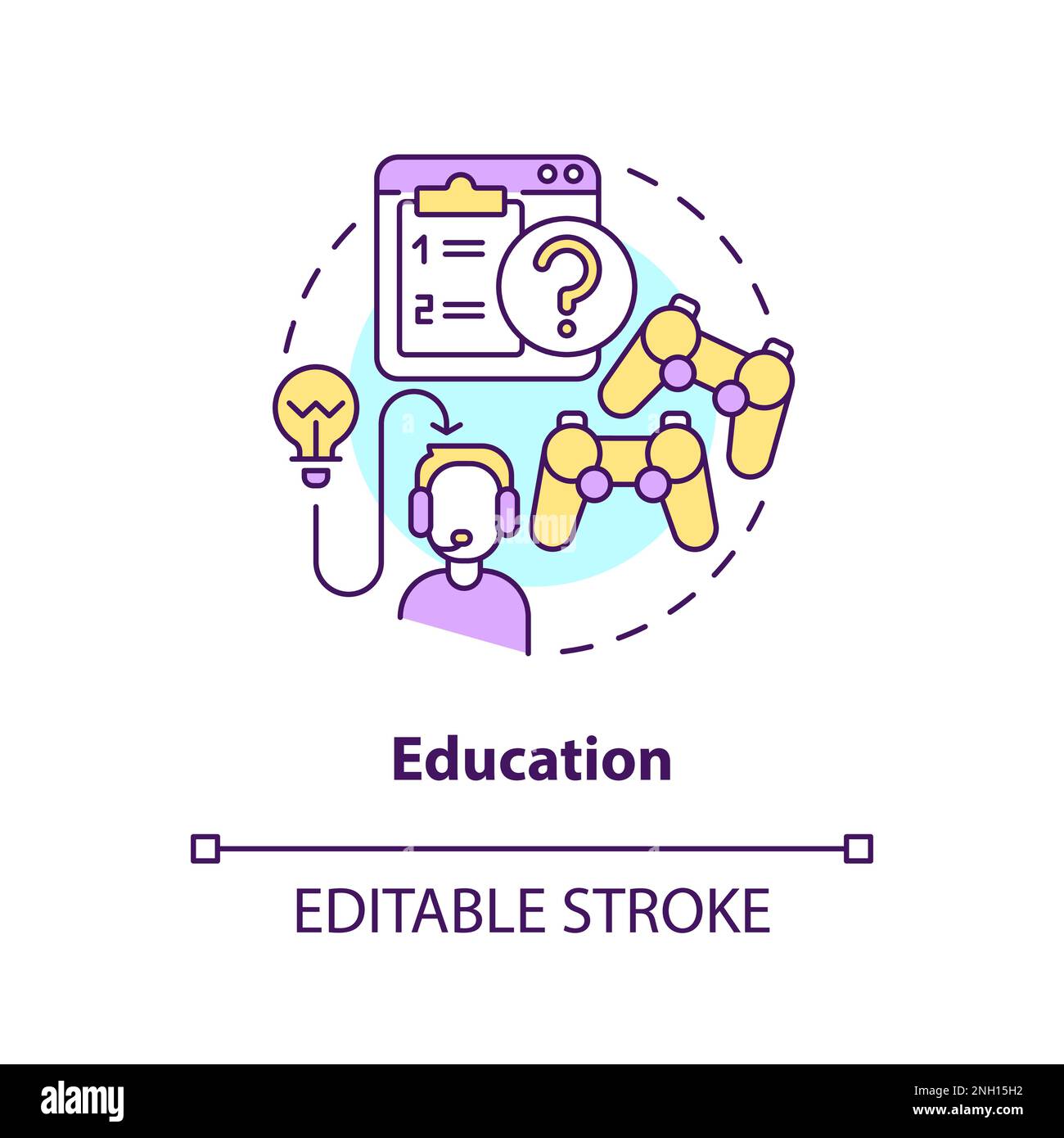 Education concept icon Stock Vector