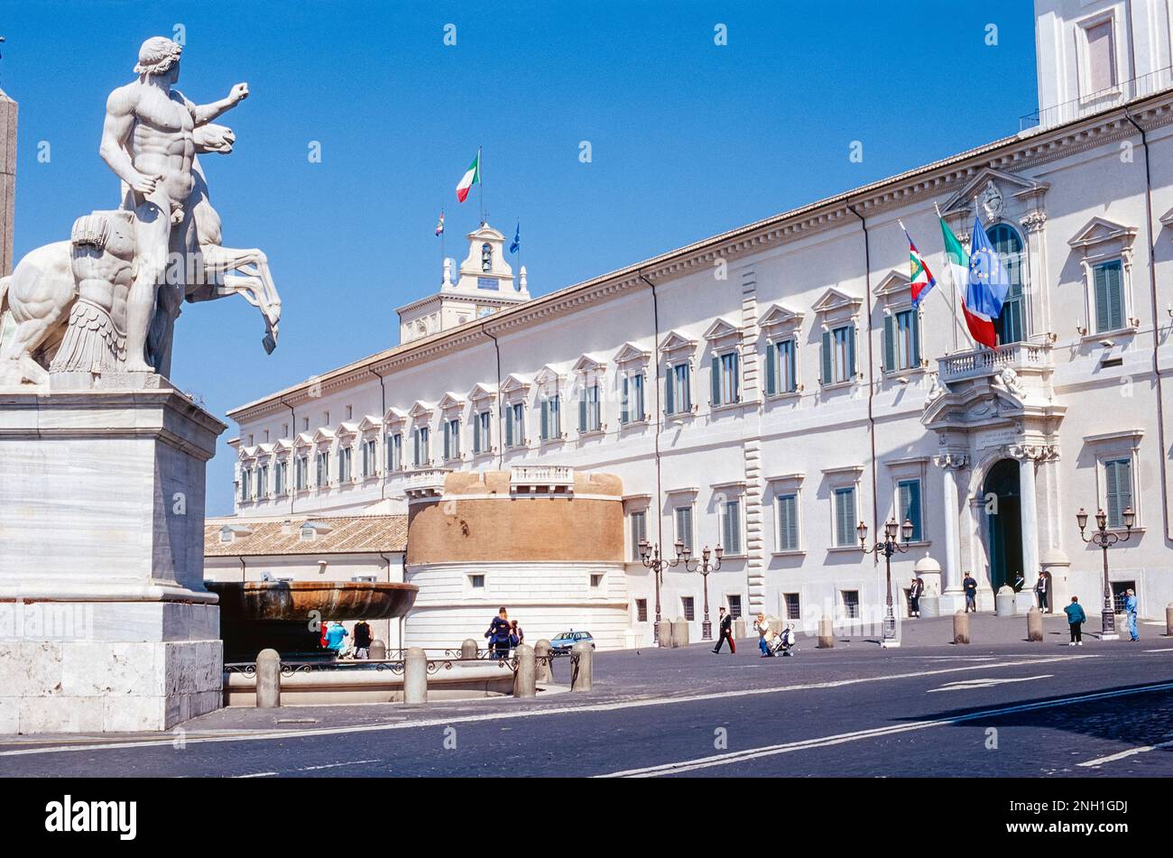 rome italy Quirinal Palace Stock Photo