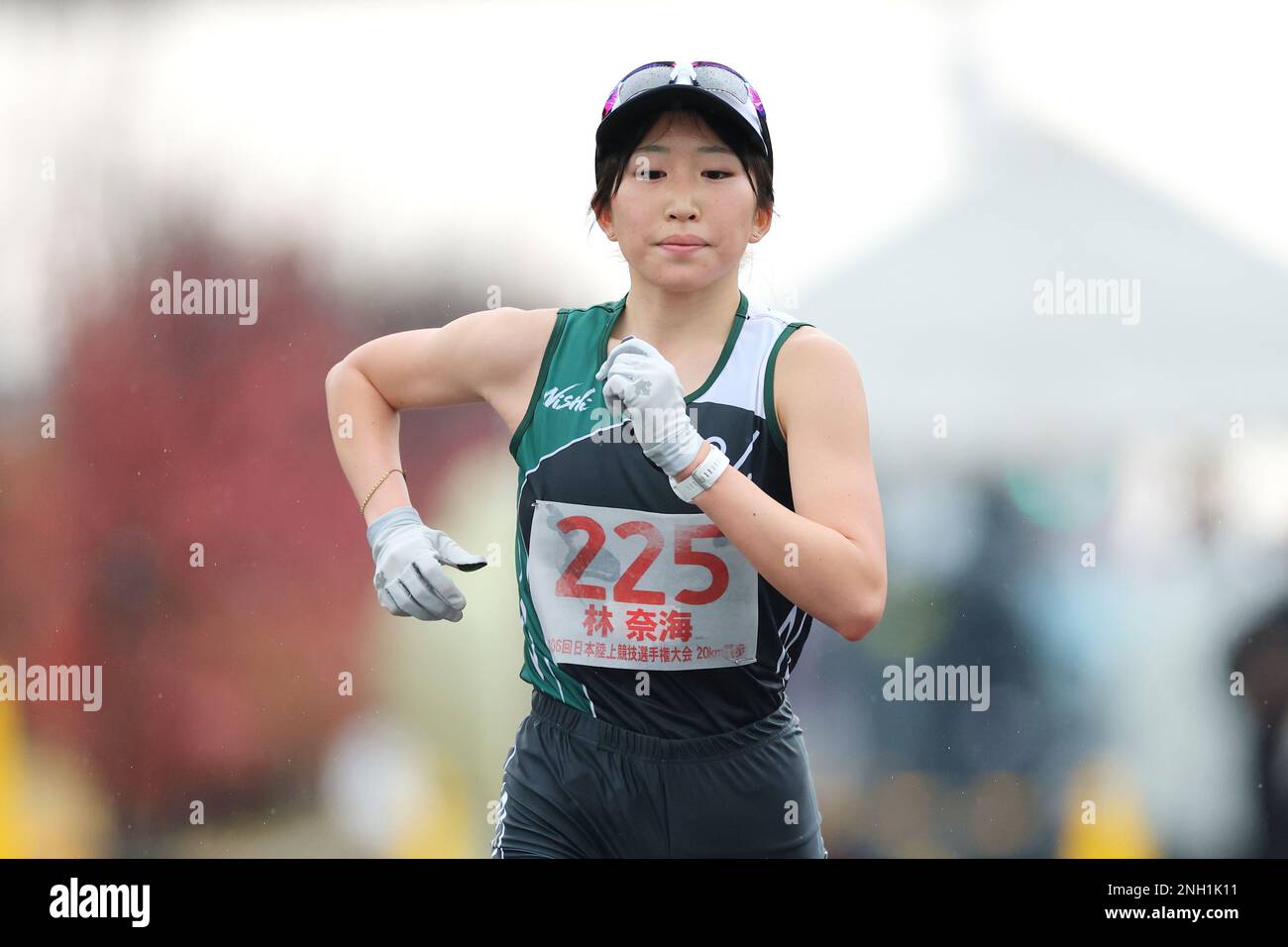 Kobe, Hyogo, Japan. 19th Feb, 2023. Navi Hayashi Athletics : The 106th Japan Track & Field National Championships Women's 20km Walk race in Kobe, Hyogo, Japan . Credit: Naoki Nishimura/AFLO SPORT/Alamy Live News Stock Photo