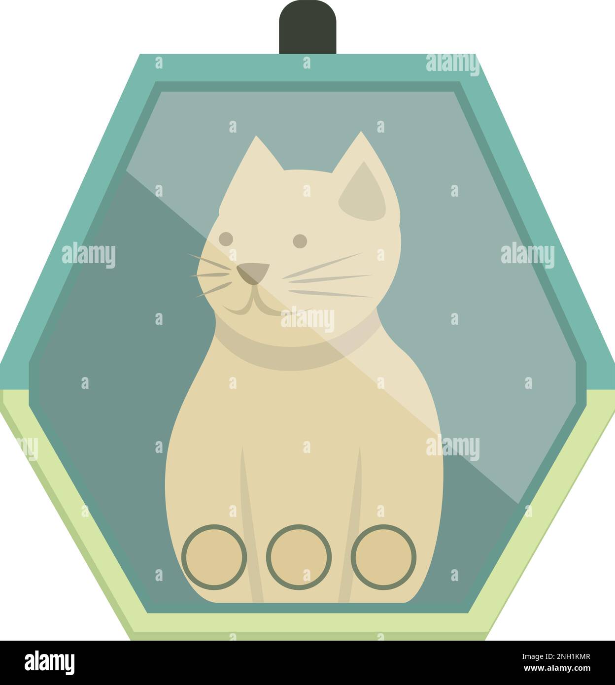 Pet travel icon cartoon vector. Cat cage. Animal box Stock Vector Image