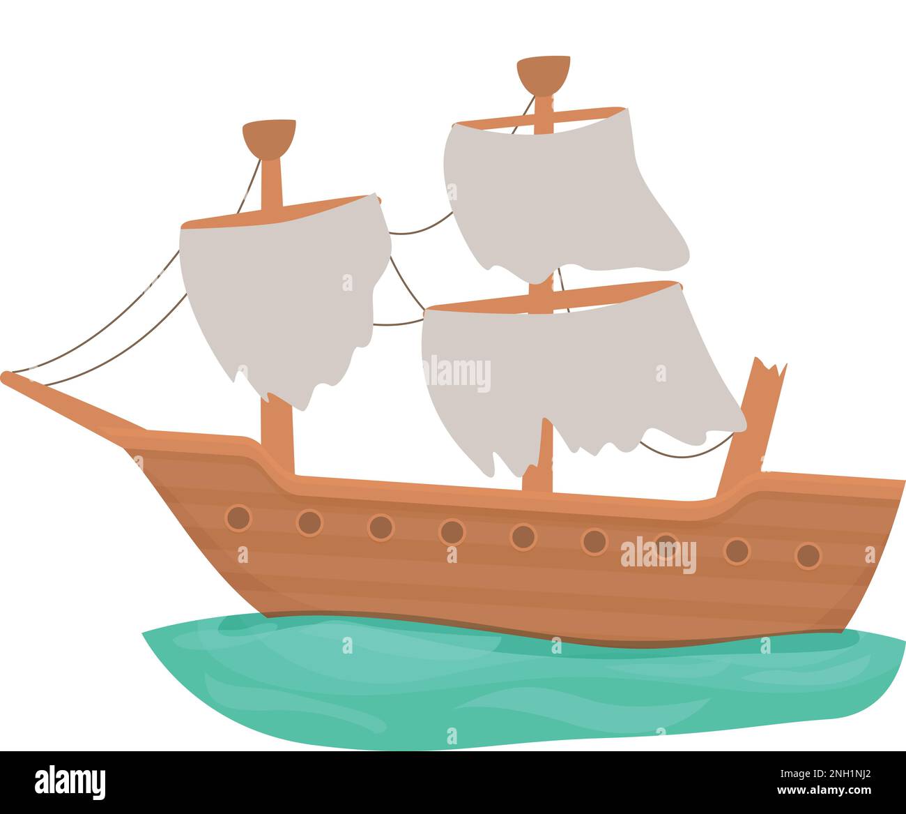 Abandoned toy boat Stock Vector Images - Alamy