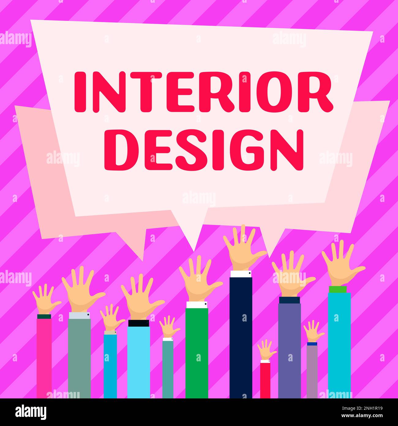 Text sign showing Interior Design. Word Written on the art of designing
