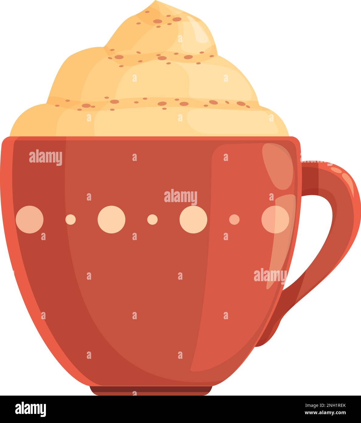 Menu spice latte icon cartoon vector. Pumpkin drink. Cream beverage ...
