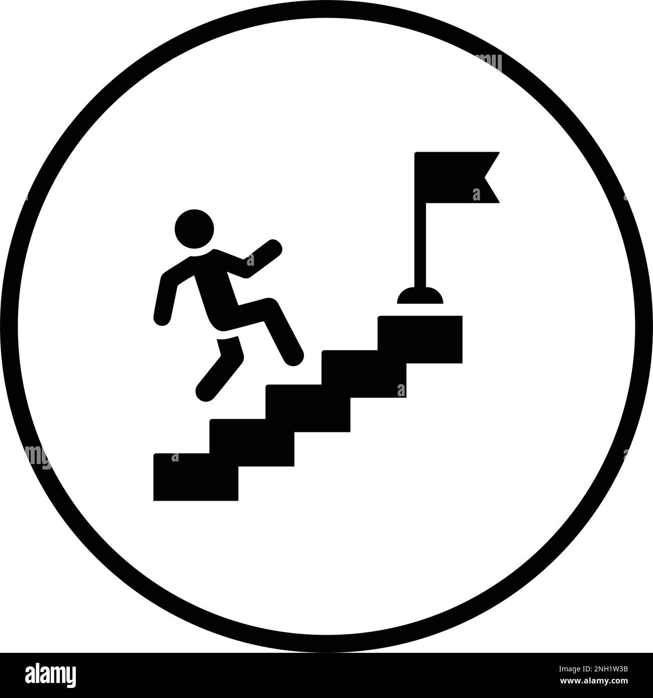 Achieving Goals Icon. Flat style vector EPS use in infographics,web