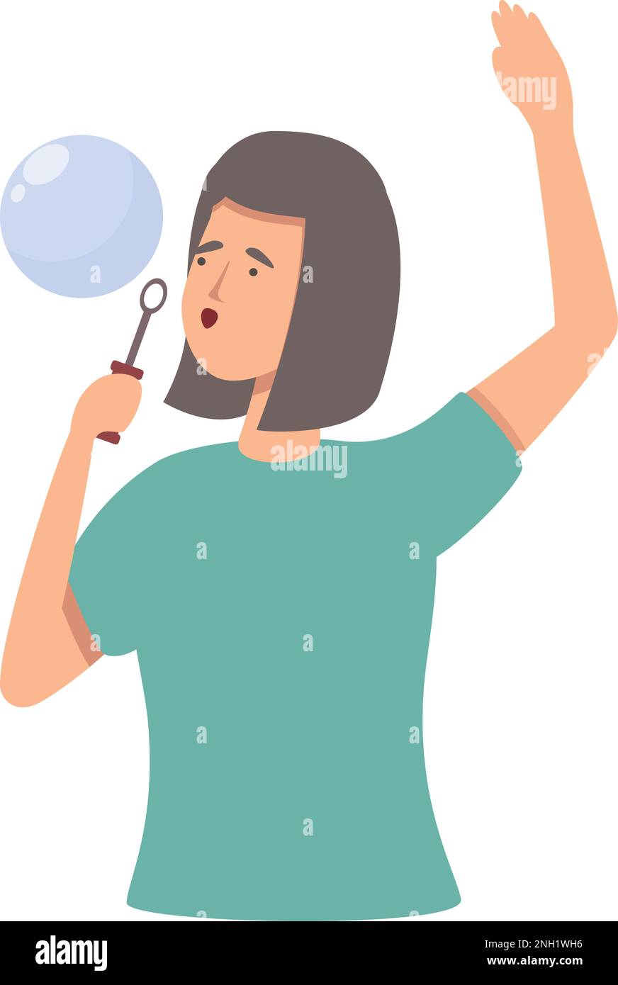 Summer Fun Icon Cartoon Vector Liquid Soap Blow Bubble Stock Vector summer-fun-icon-cartoon-vector-liquid-soap-blow-bubble-stock-vector