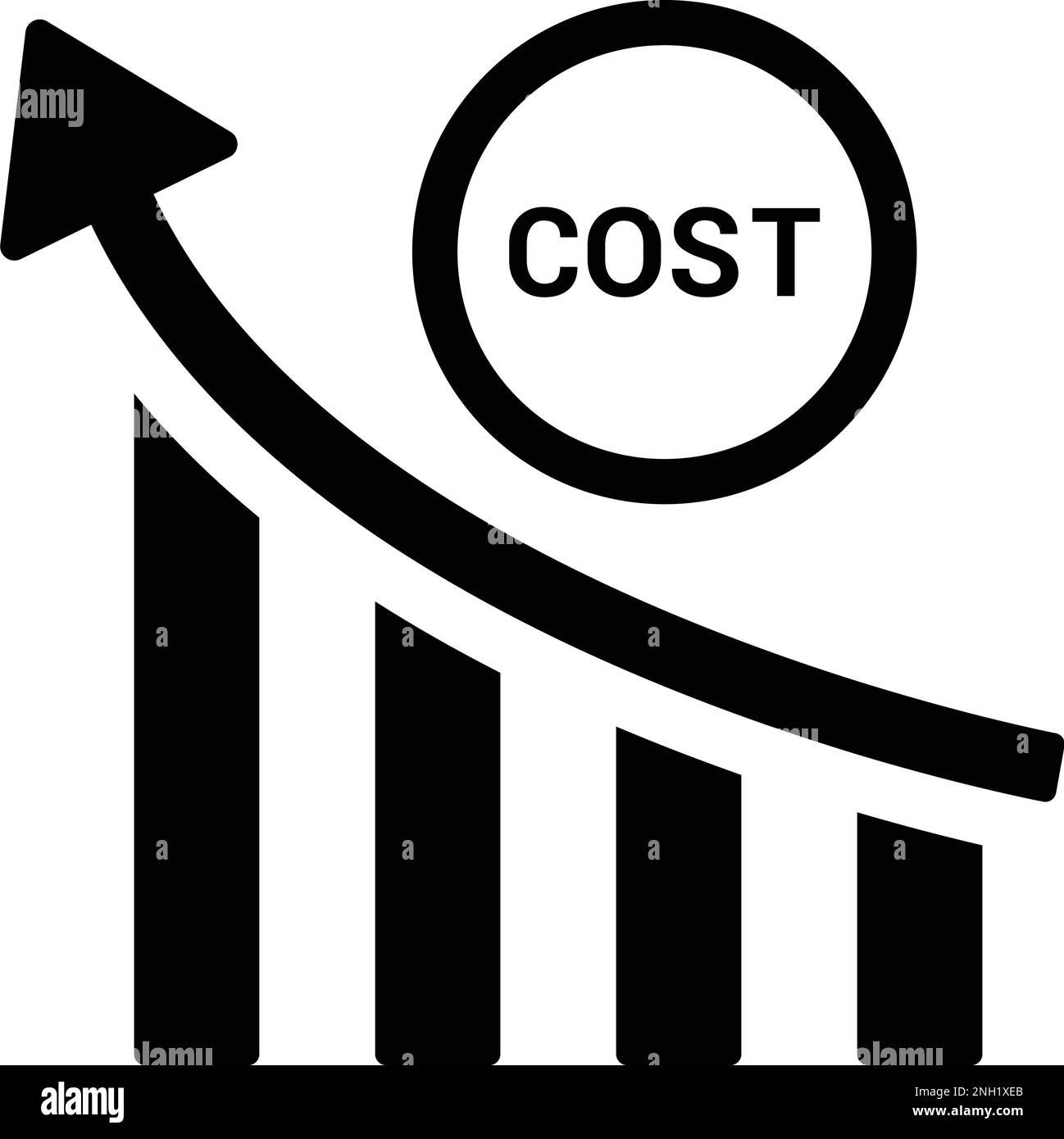 High Cost icon. Fully editable vector EPS use for printed materials and
