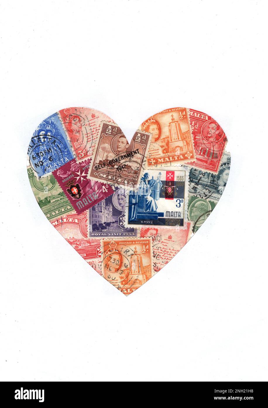 Malta queen stamp hi-res stock photography and images - Alamy