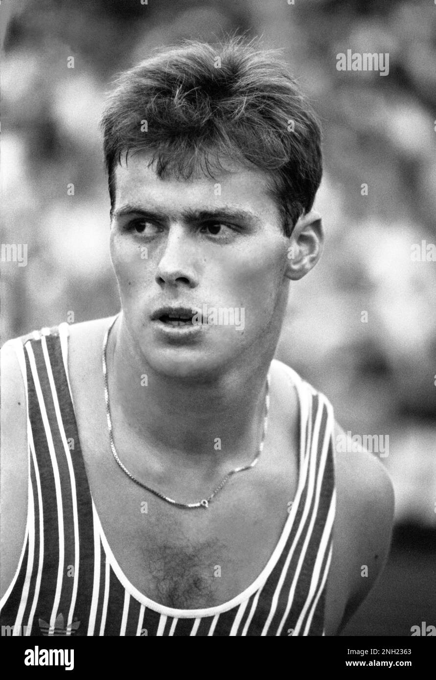 MIKE HILL England track&field javelin thrower Stock Photo