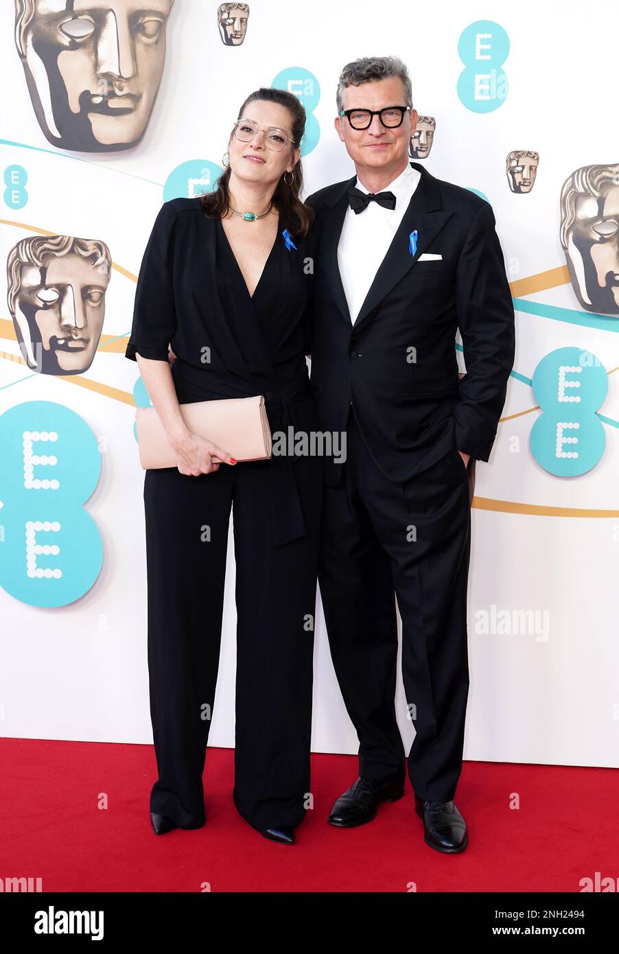 Malte Grunert (right) attending the 76th British Academy Film Awards held at the Southbank Centre's Royal Festival Hall in London. Picture date: Sunday February 19, 2023. Stock Photo