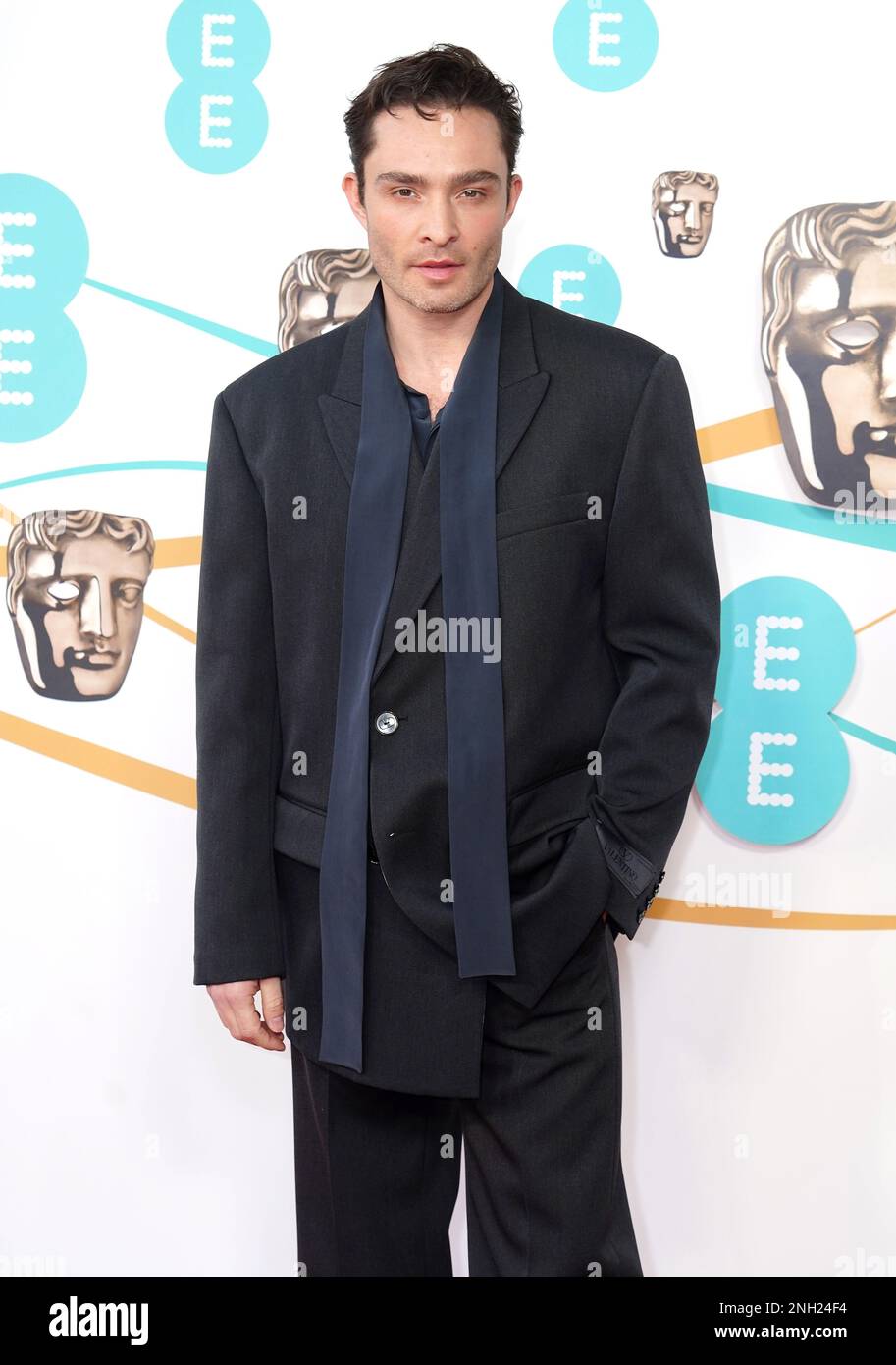 Ed Westwick attending the 76th British Academy Film Awards held at the