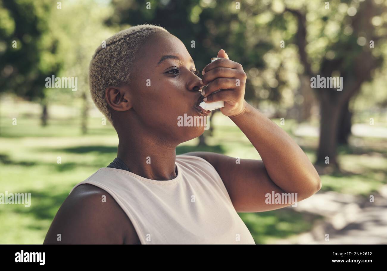 My chest is feeling so tight. a young woman taking a break during a