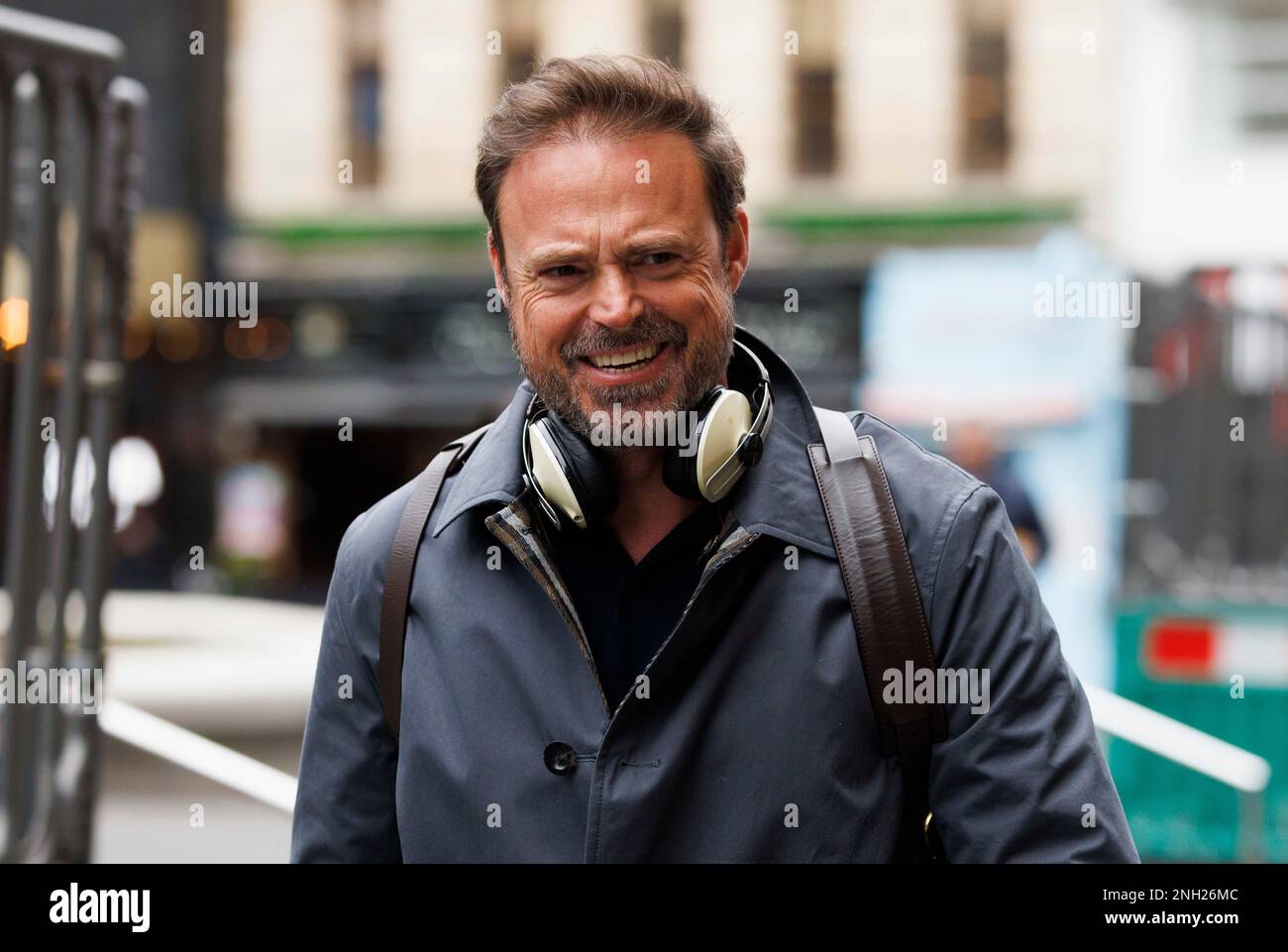 London, UK. 20th Feb, 2023. Jamie Theakston leaves Global Radio after presenting his show, Heart Breakfast. Credit: Mark Thomas/Alamy Live News Stock Photo