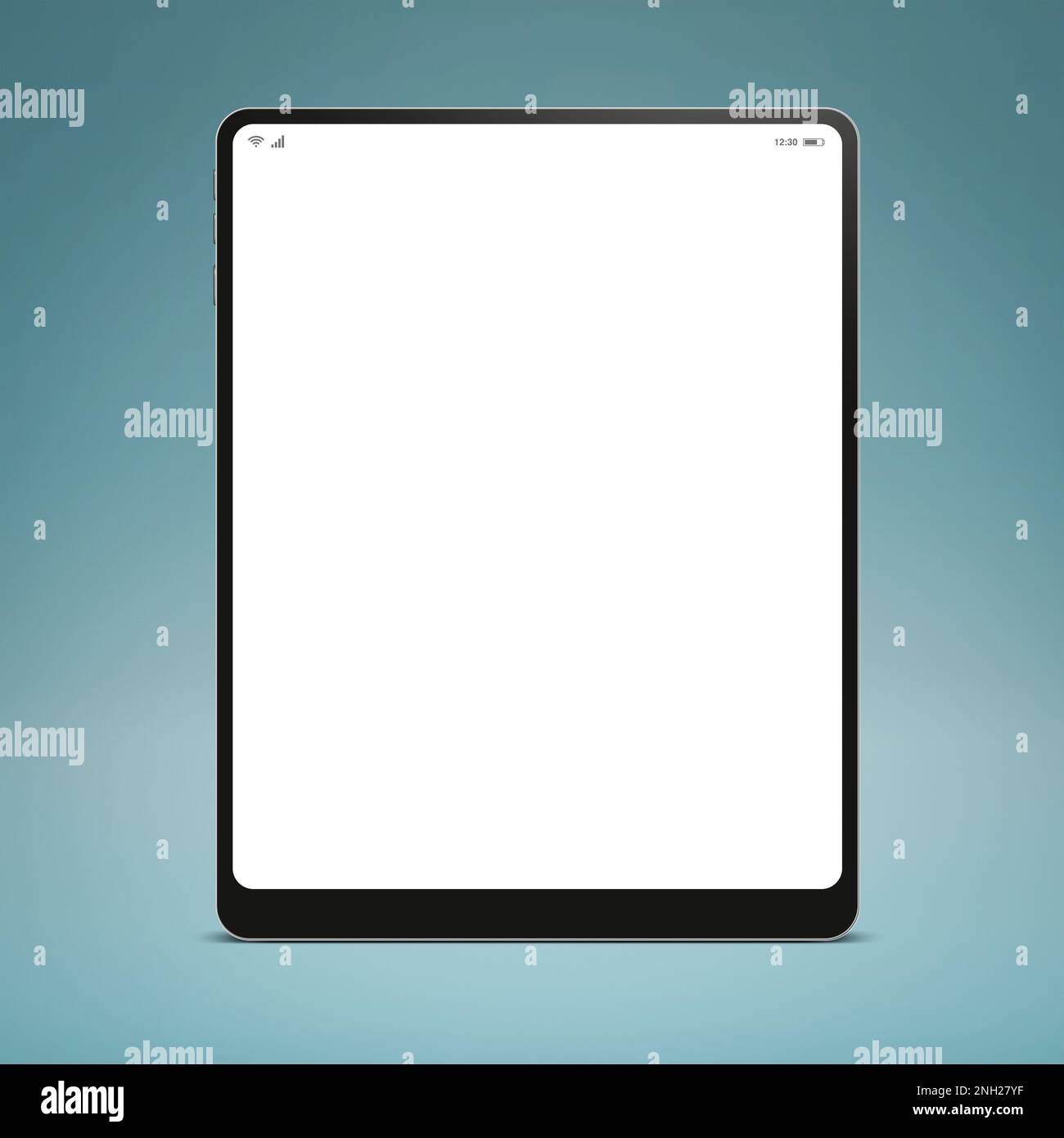 Digital tablet with blank screen mock-up and copy space Stock Photo