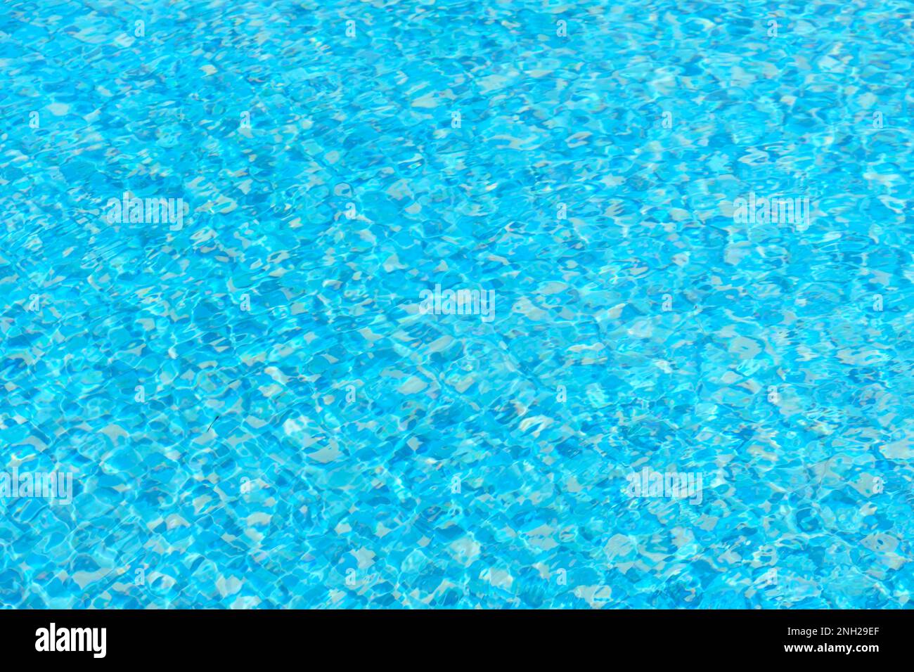 blue pool surface, pool water background Stock Photo