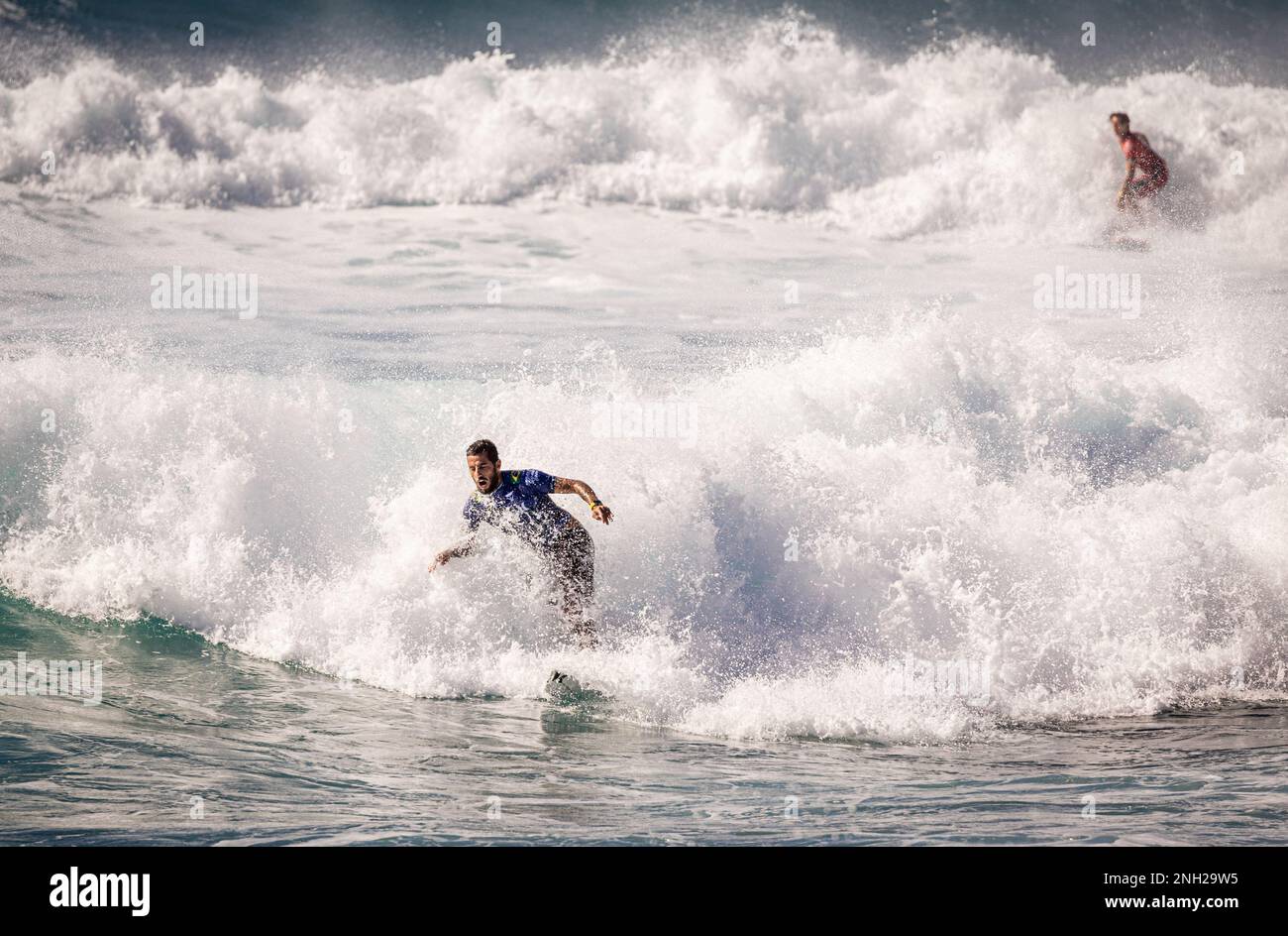 Hurley)( Pro Surfer Filipe Toledo Wins J-Bay with Near-Perfect Rides