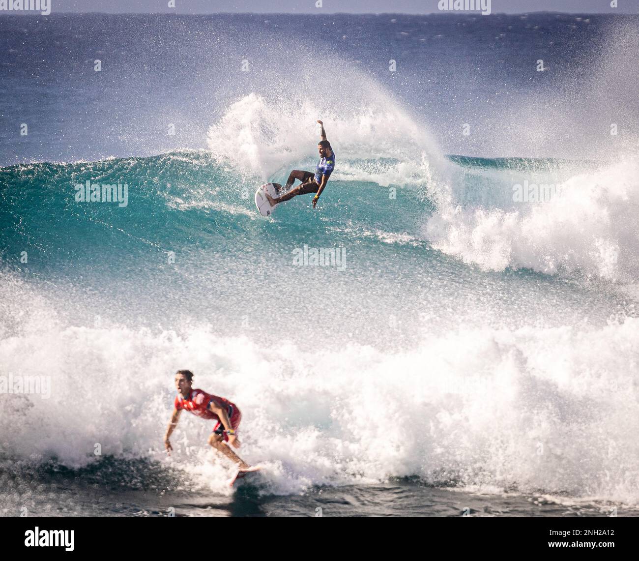 Hurley)( Pro Surfer Filipe Toledo Wins J-Bay with Near-Perfect Rides