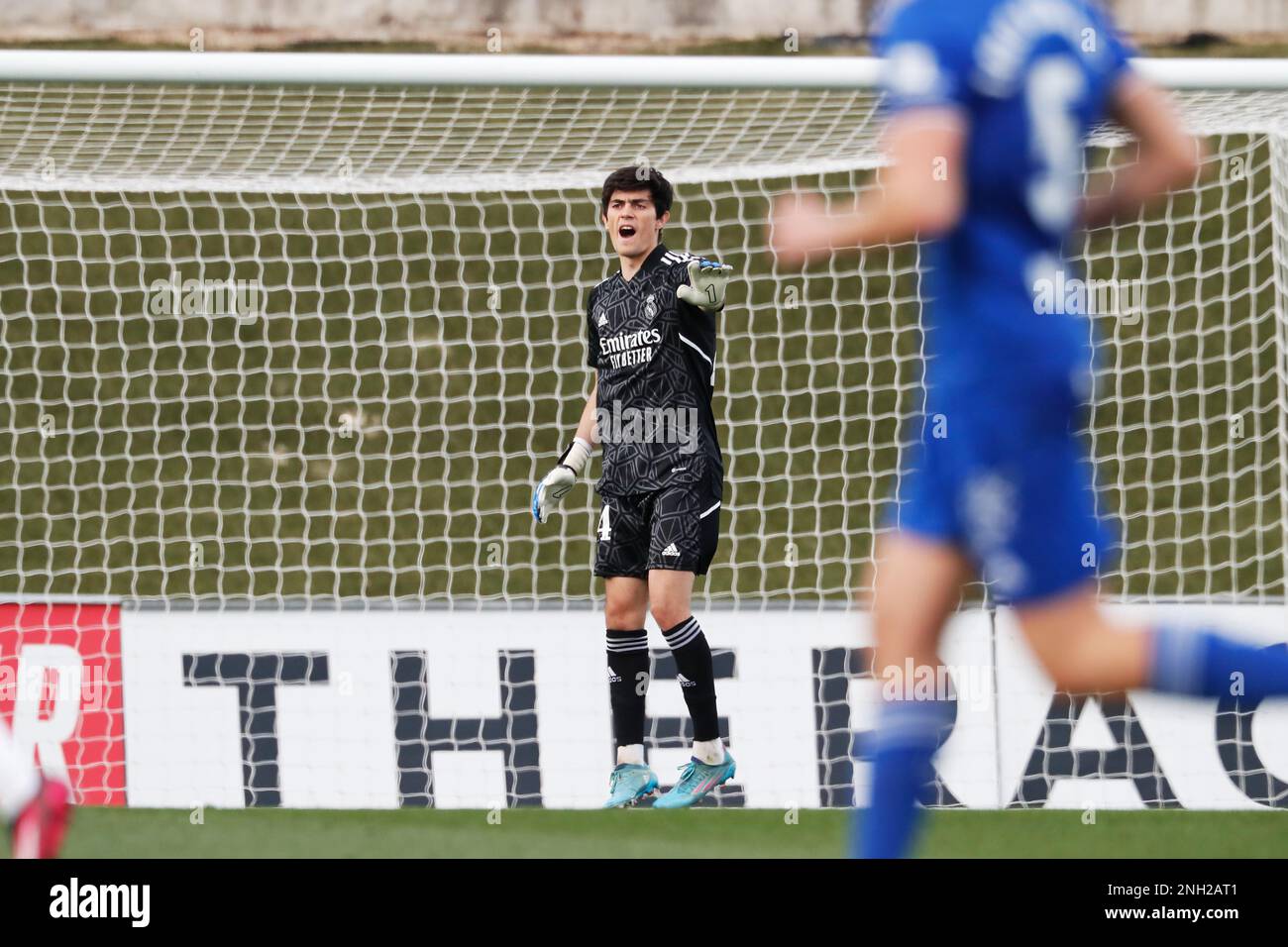 Madrid, Spain. 19th Feb, 2023. Mario de Luis (Castilla) Football/Soccer Spanish "Primera RFEF