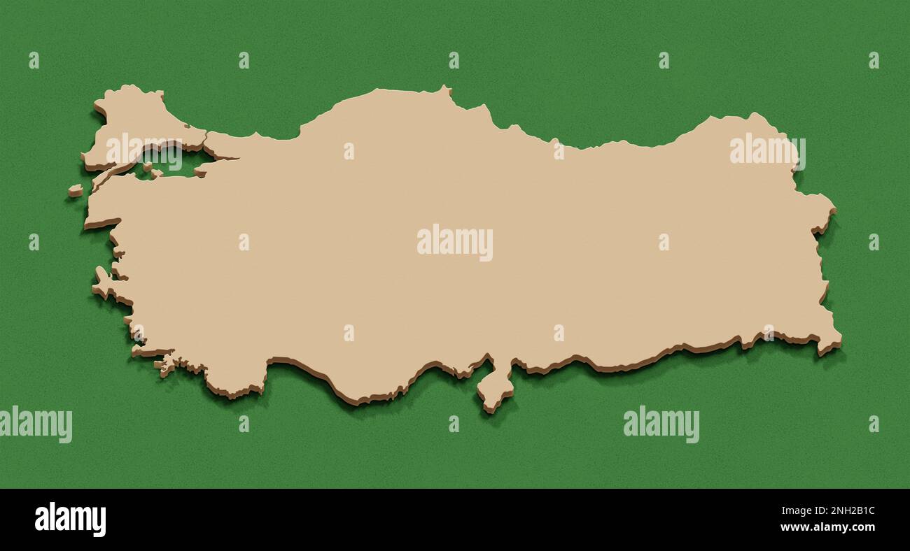 3d template Turkey map Stock Photo Alamy