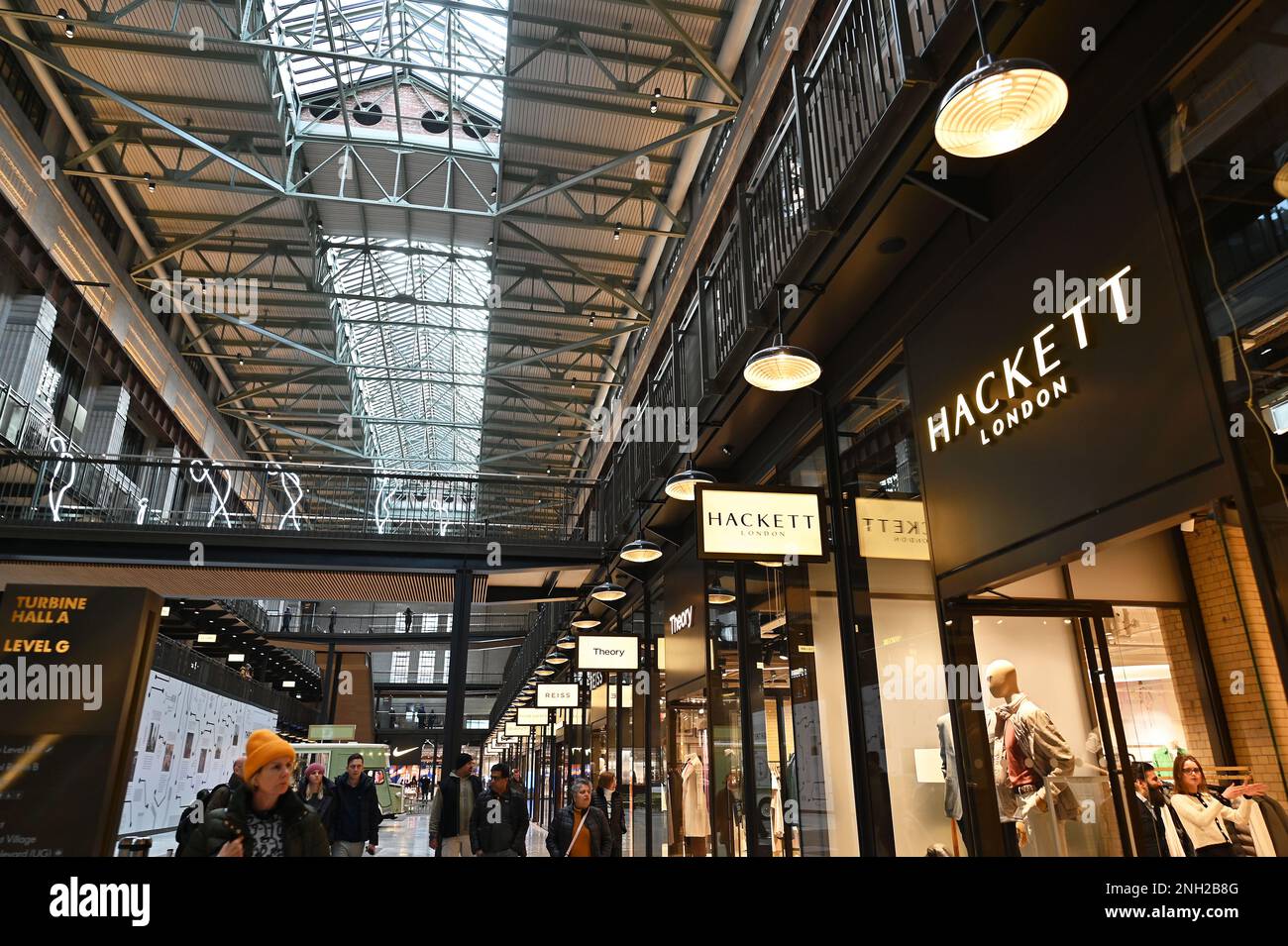 Hackett London at Battersea Power Station in south London UK. February 2023 Stock Photo Alamy