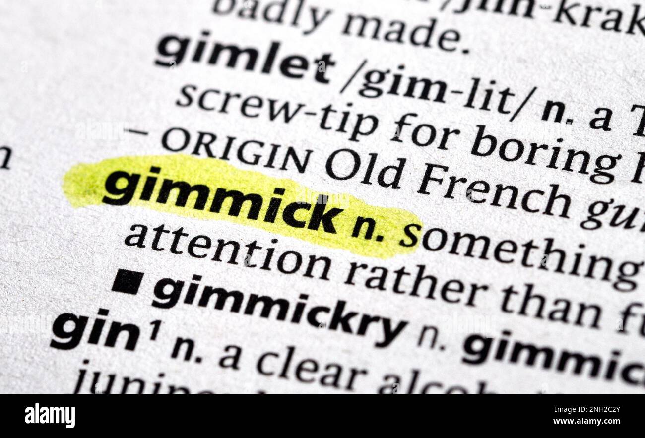 Gimmick hi-res stock photography and images - Alamy