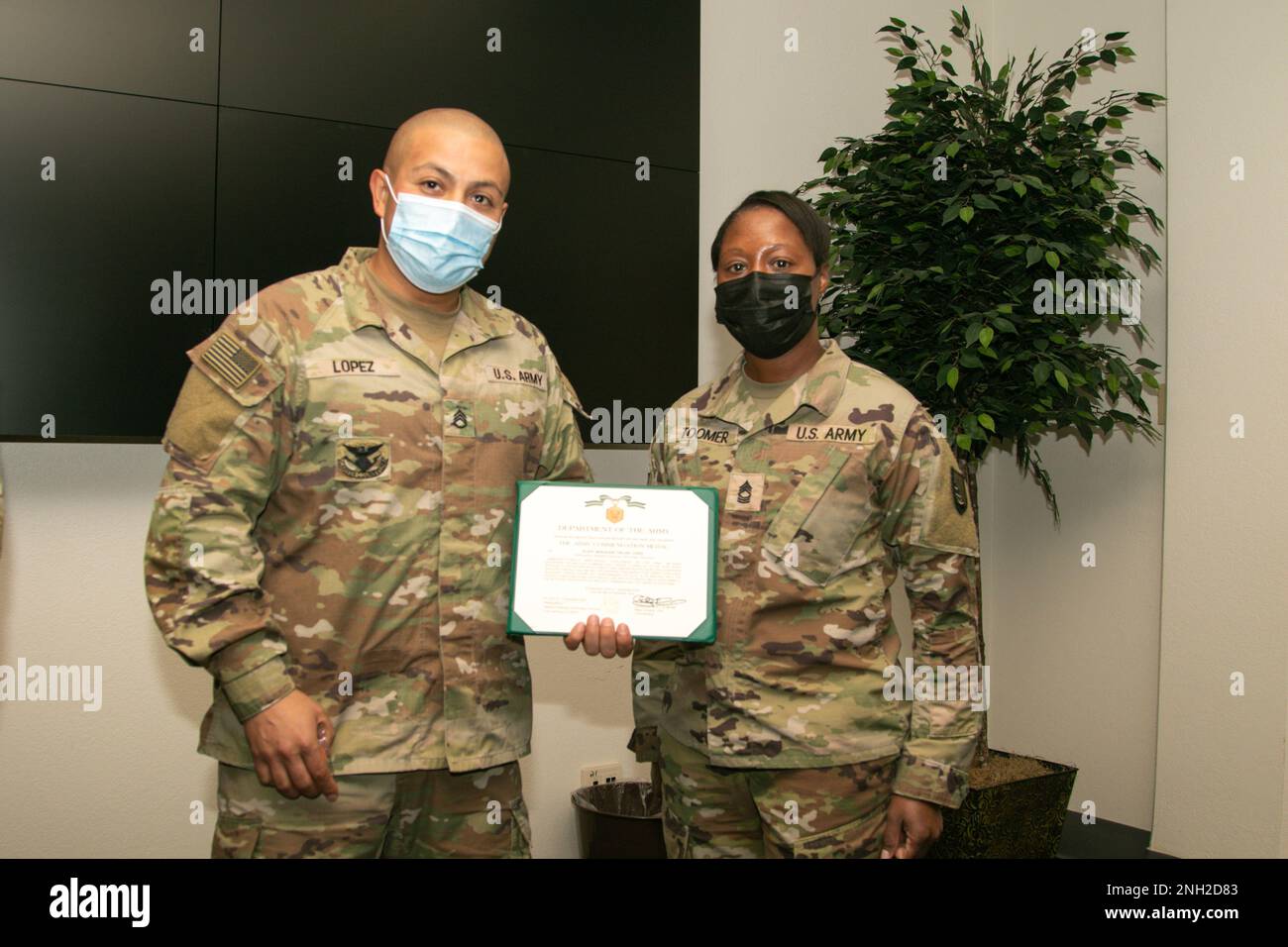 NETCOM Command Career Counselor, Master Sgt. Janine Toomer, presents ...