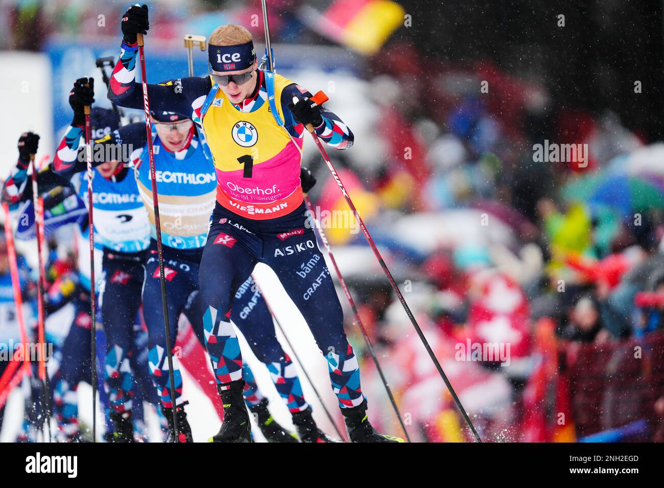 Jpoint Start Oberhof, Germany 20230219.Johannes Thingnes Bo under 15 km joint start ...