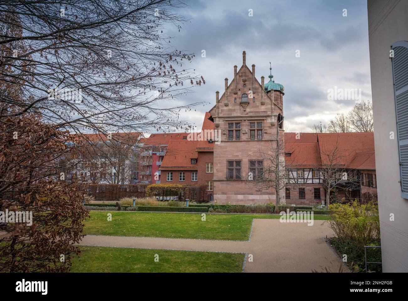 Museum Tucher Mansion and Hirsvogel Hall - Tucherschloss - Nuremberg, Bavaria, Germany Stock Photo