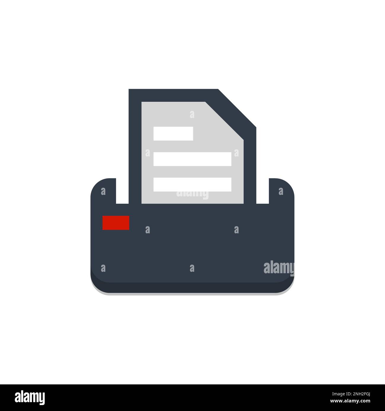 Printer Icon Vector Design Template. Print paper or document sign. Home printer icon. Flat illustration of home printer vector icon for web design Stock Vector