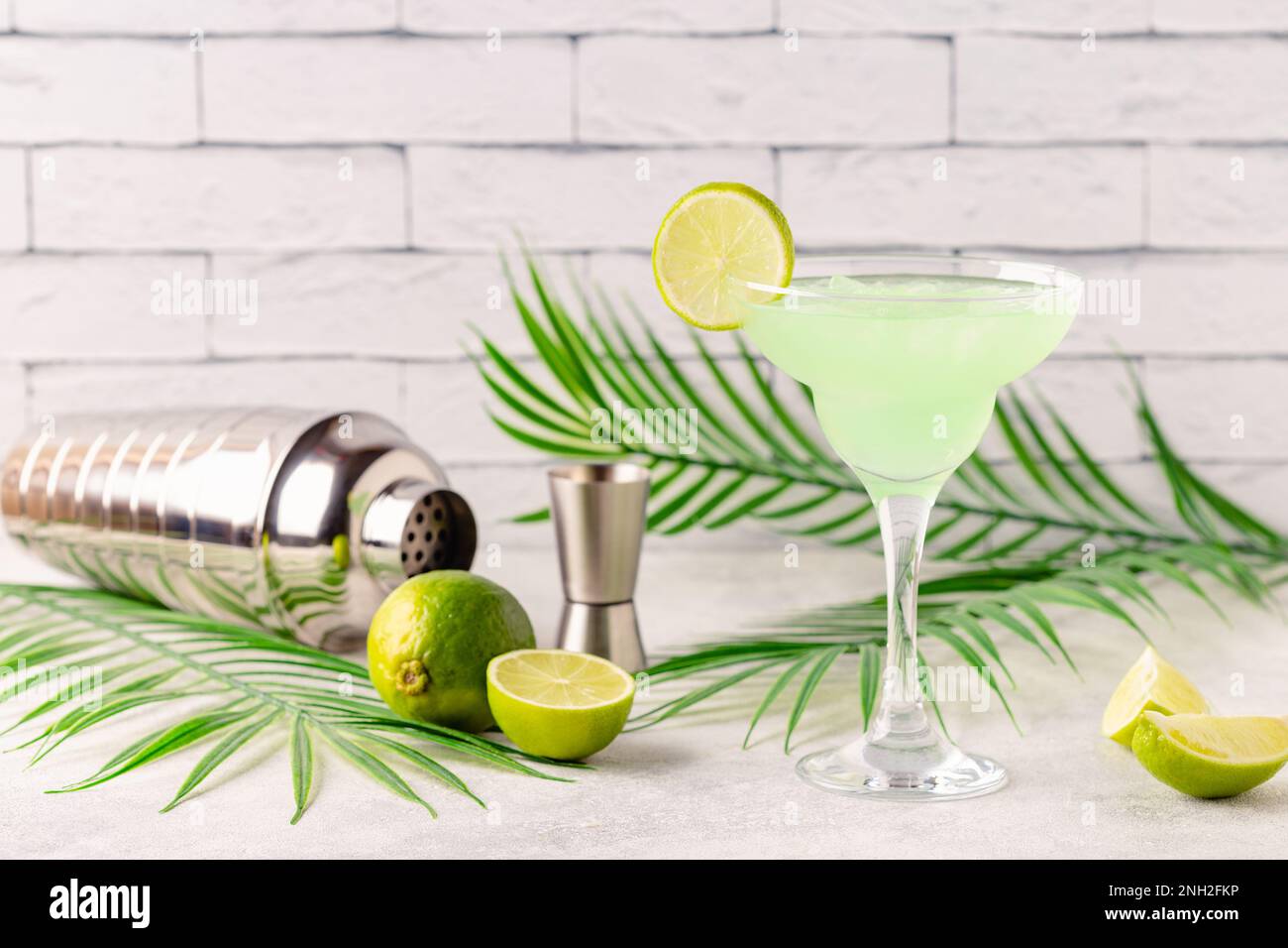 Classic Lime Daiquiri Cocktail with a Garnish Stock Photo Alamy