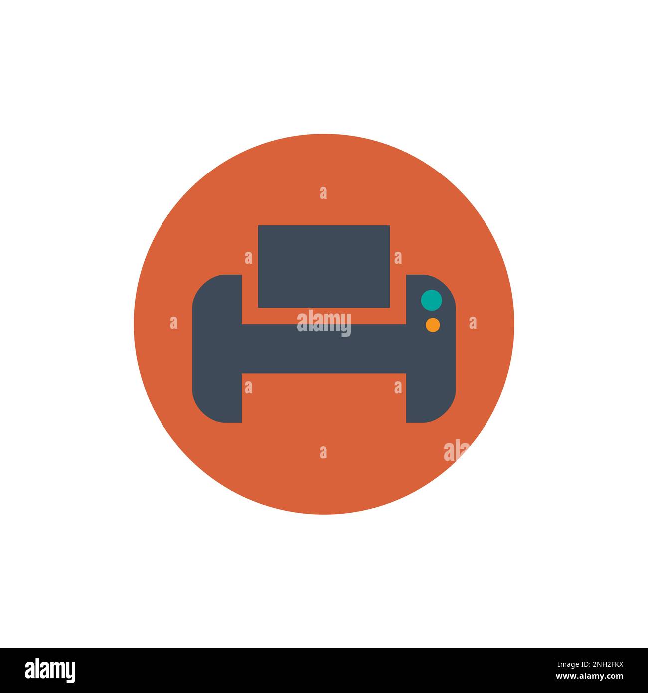 Printer Icon Vector Design Template. Print paper or document sign. Home printer icon. Flat illustration of home printer vector icon for web design Stock Vector