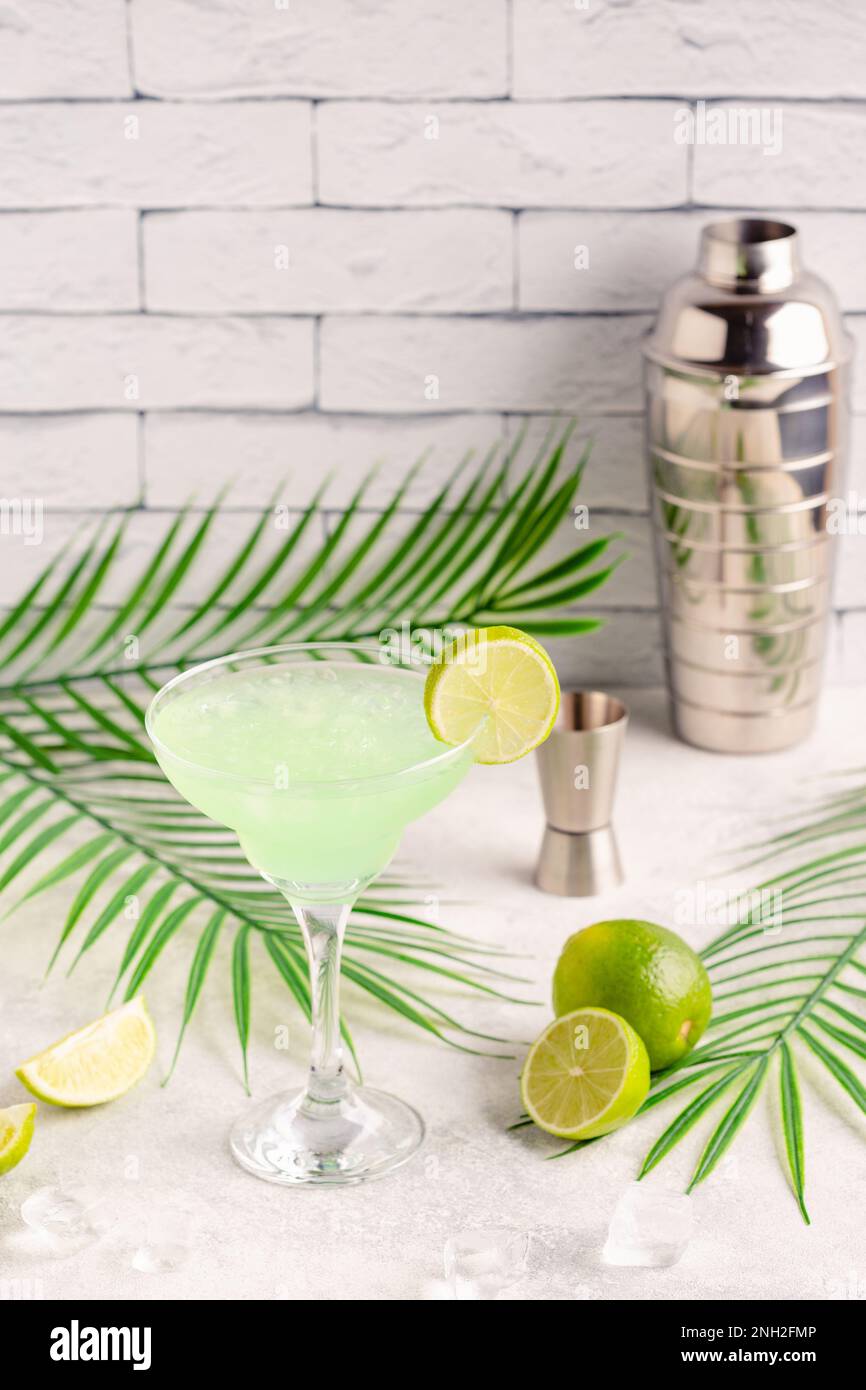 Classic Lime Daiquiri Cocktail with a Garnish Stock Photo Alamy