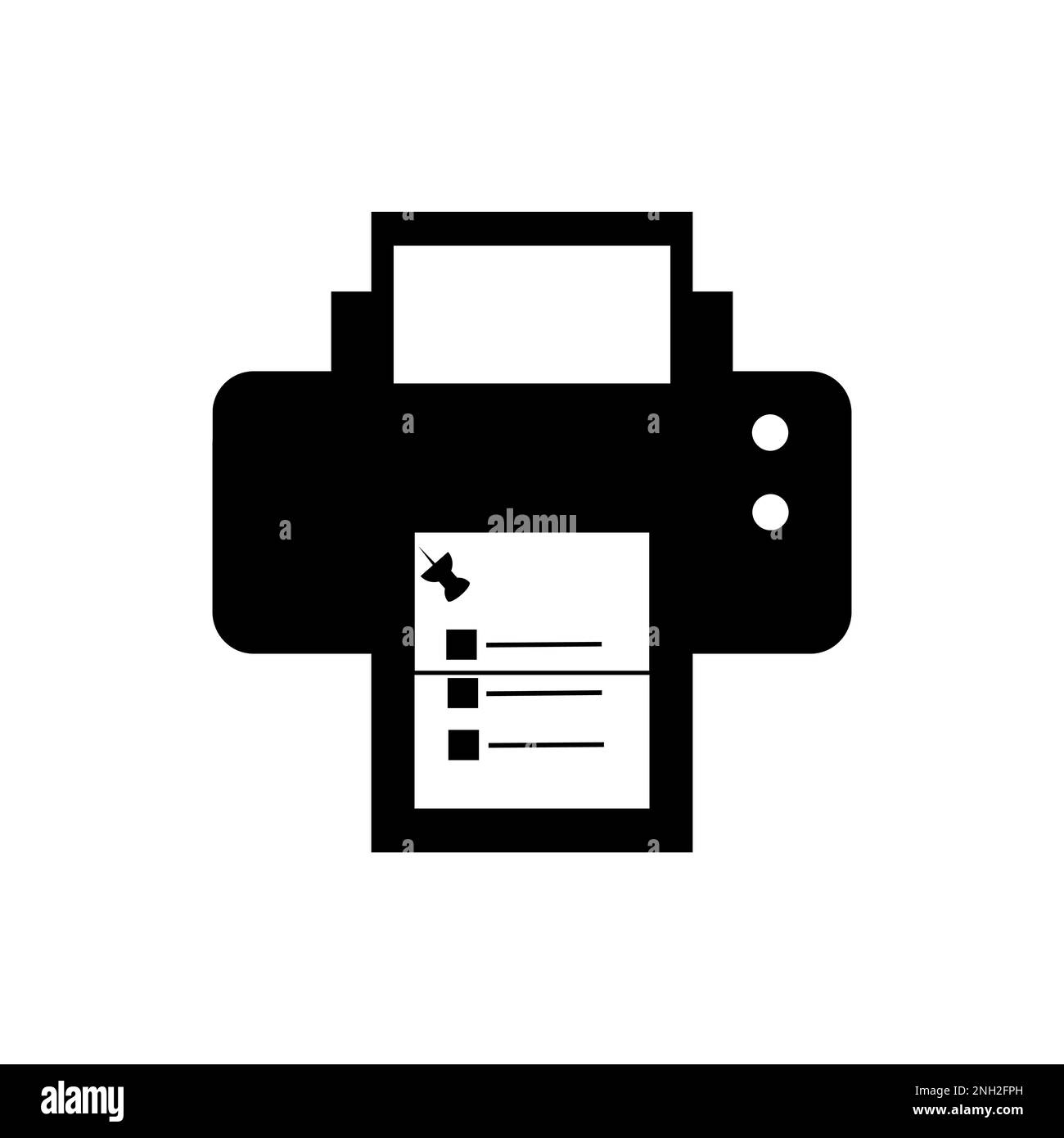 Printer Icon Vector Design Template. Print paper or document sign. Home printer icon. Flat illustration of home printer vector icon for web design Stock Vector