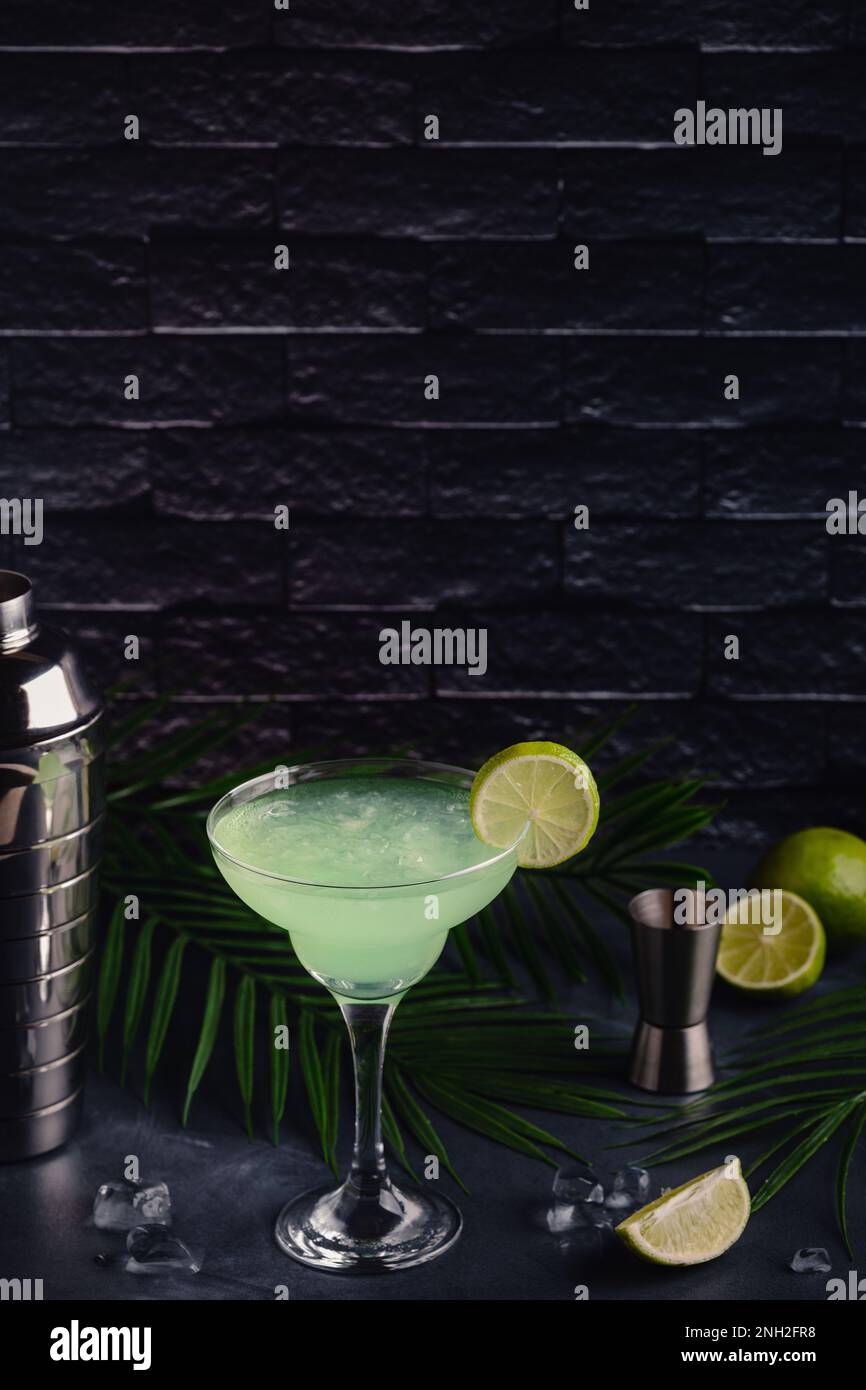 Classic Lime Daiquiri Cocktail with a Garnish Stock Photo Alamy