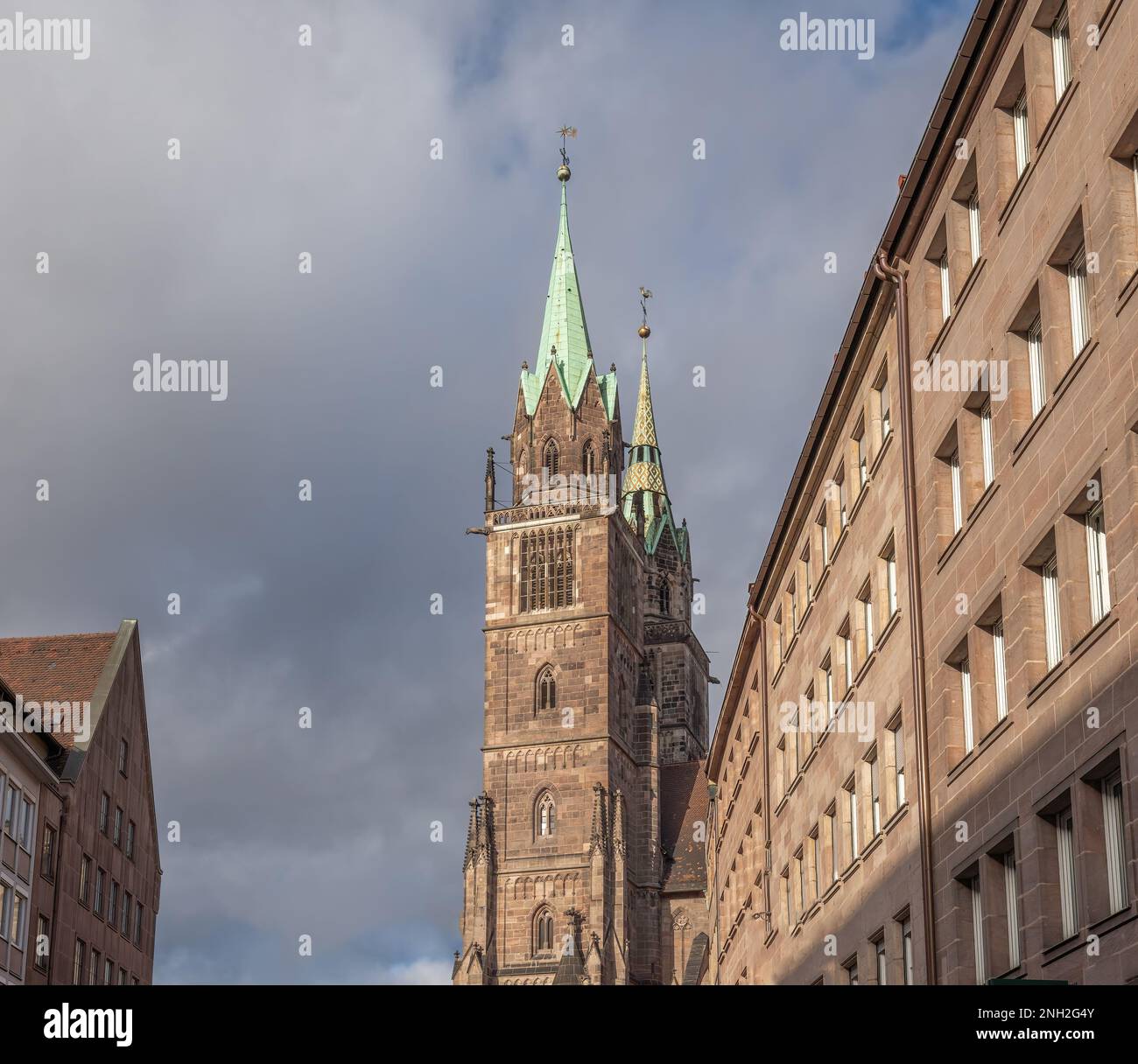 St. Lorenz Church  (Lorenzkirche) - Nuremberg, Bavaria, Germany Stock Photo