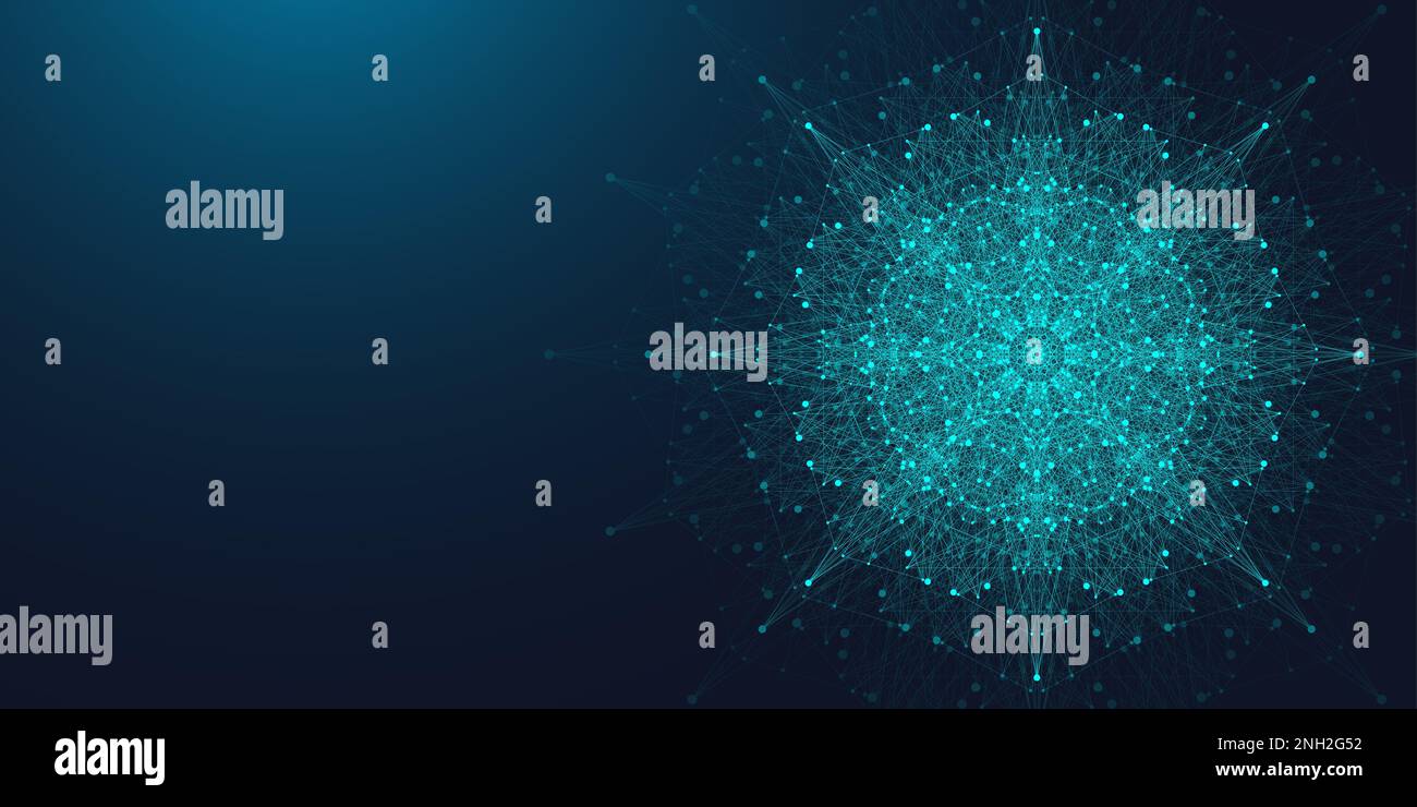 Blockchain transfer satellite future communications illustration ...