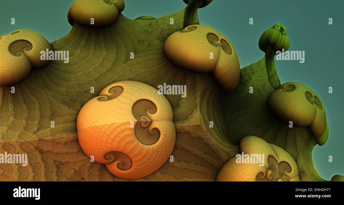 the surface of an virus or an alien planet under an alien sun 3d ...