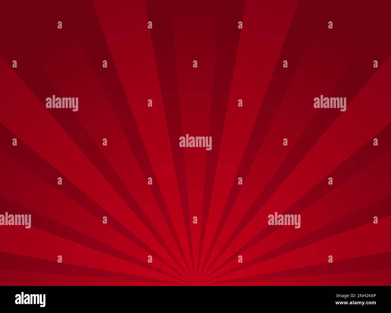 Sunlight retro wide horizontal background. Red color burst background ...