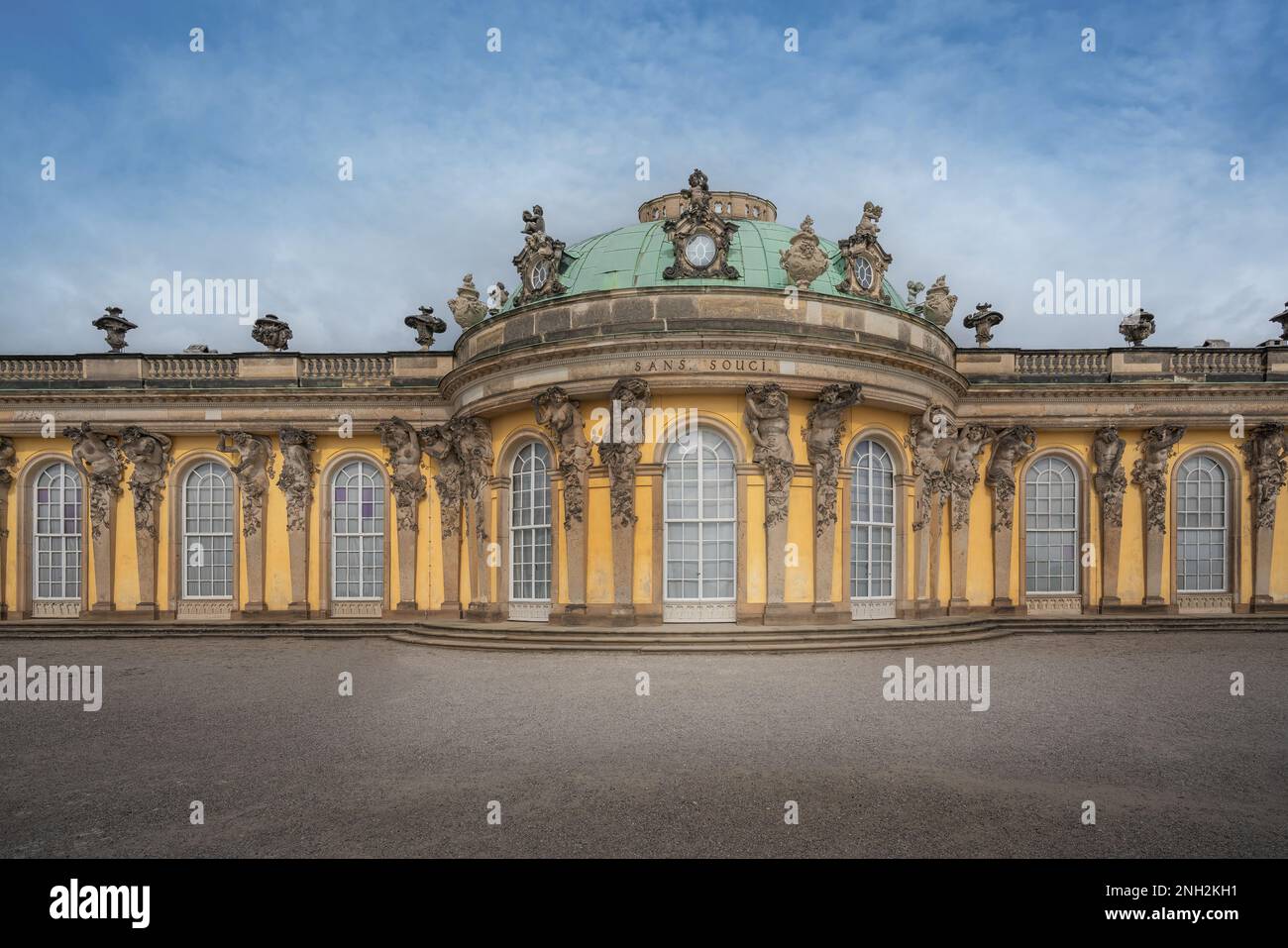 Sanssouci Palace - Potsdam, Brandenburg, Germany Stock Photo