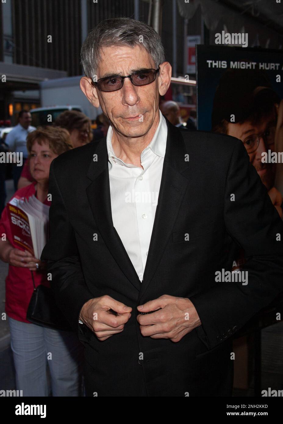 Actor Richard Belzer attends the premiere of 'Sicko' on June 18, 2007 in New York City. Stock Photo