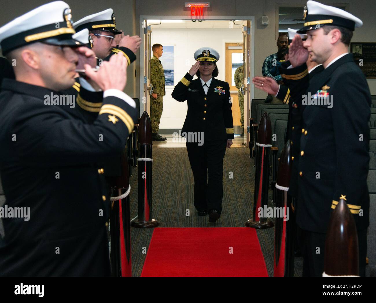 NEWPORT, R.I. (Dec. 8, 2022) Rear Adm. Jennifer Couture, commander