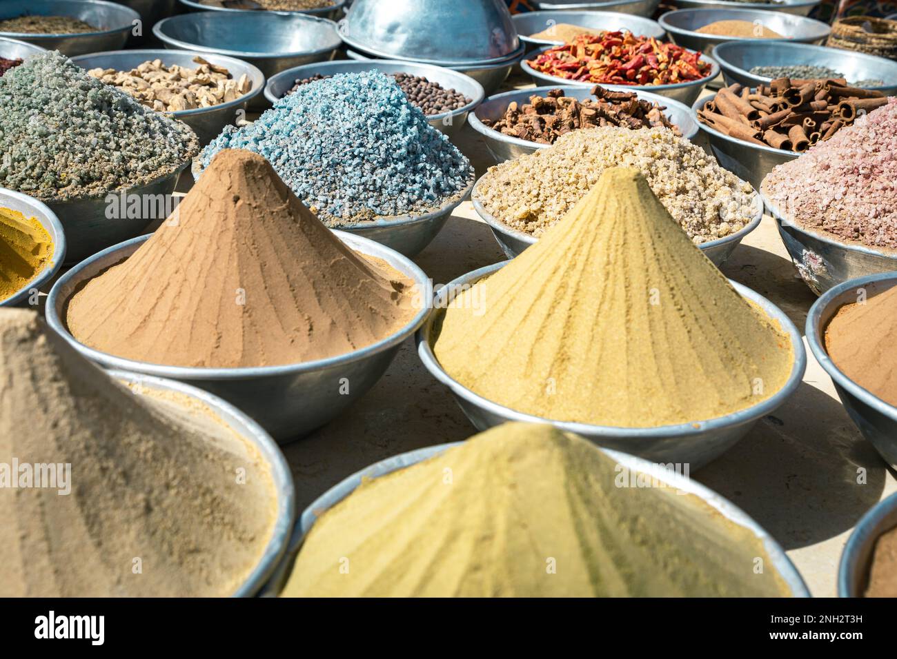 Egiptian Spices and Herbs at Traditional Arab Oriental Bazaar at Nubian ...