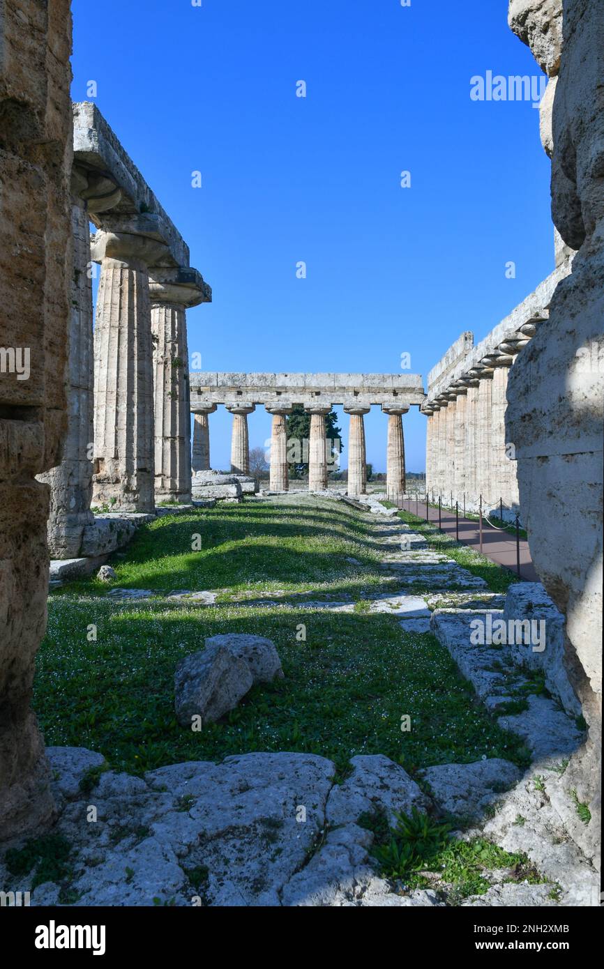 Architecture Of An Ancient Greek Temple In The Archaeological Park Of ...