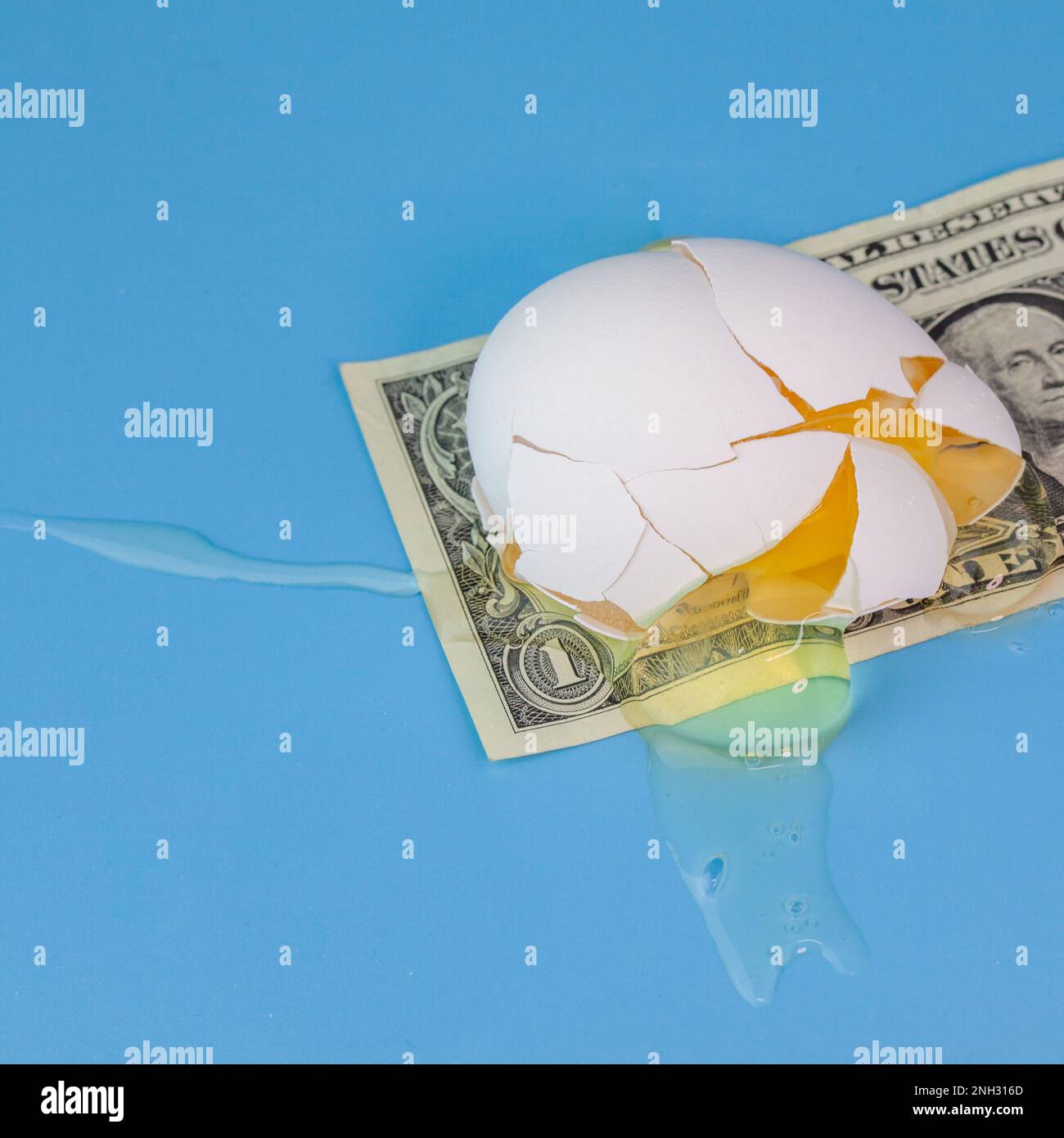 Concept image showing the high price of eggs Stock Photo Alamy