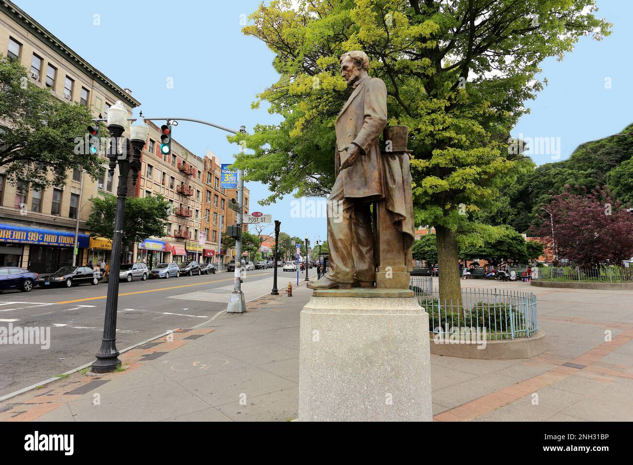 Statue of Abraham Lincoln Yonkers New York Stock Photo Alamy