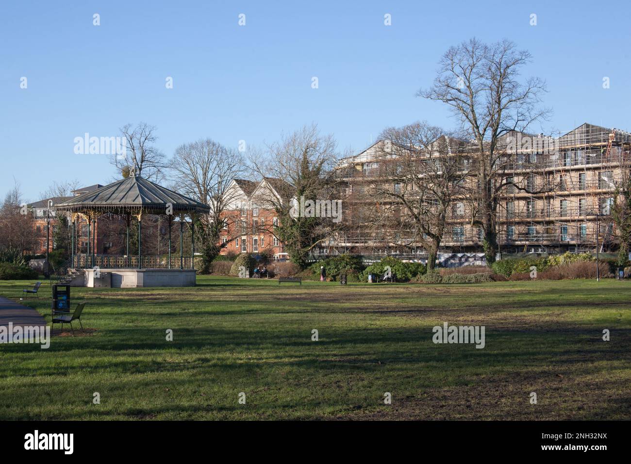 Leigh Road recreation ground in Eastleigh, Hampshire in the UK Stock