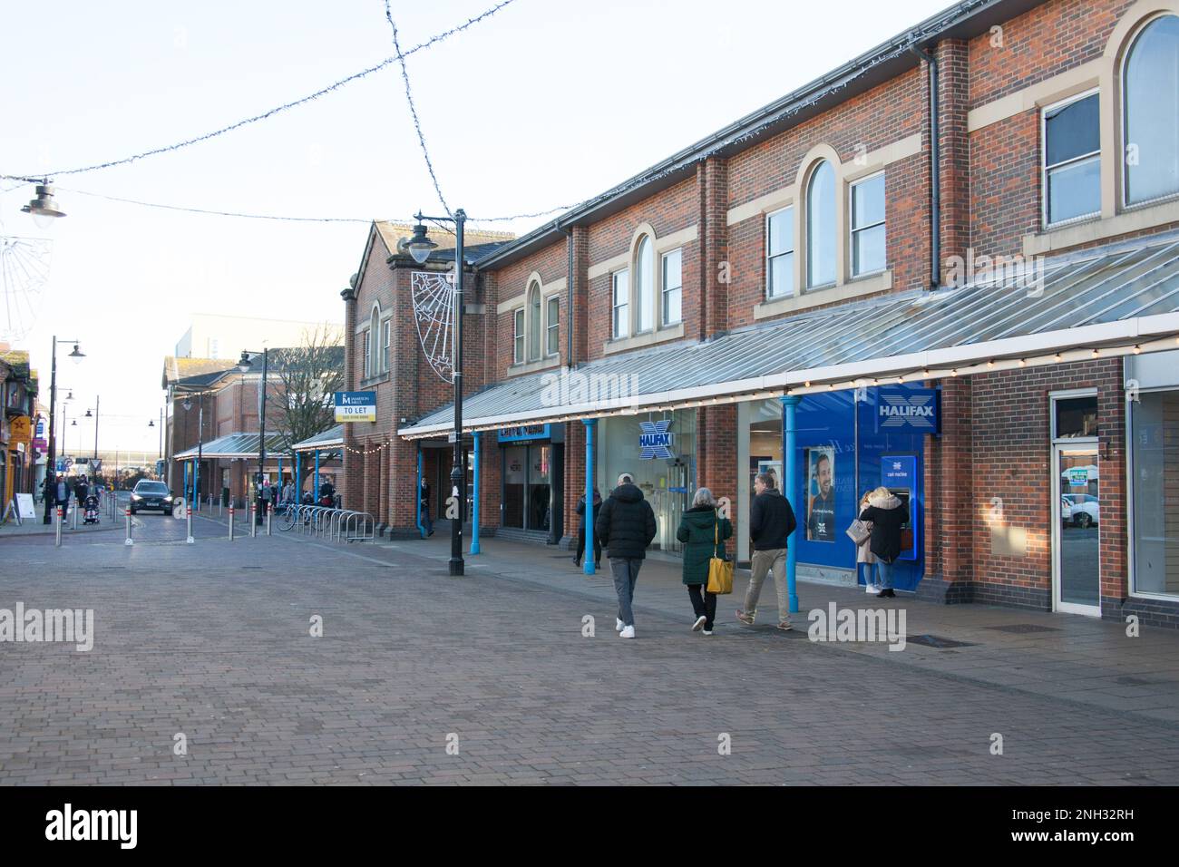 Shoppers on Leigh Road in Eastleigh, Hampshire in the UK Stock Photo
