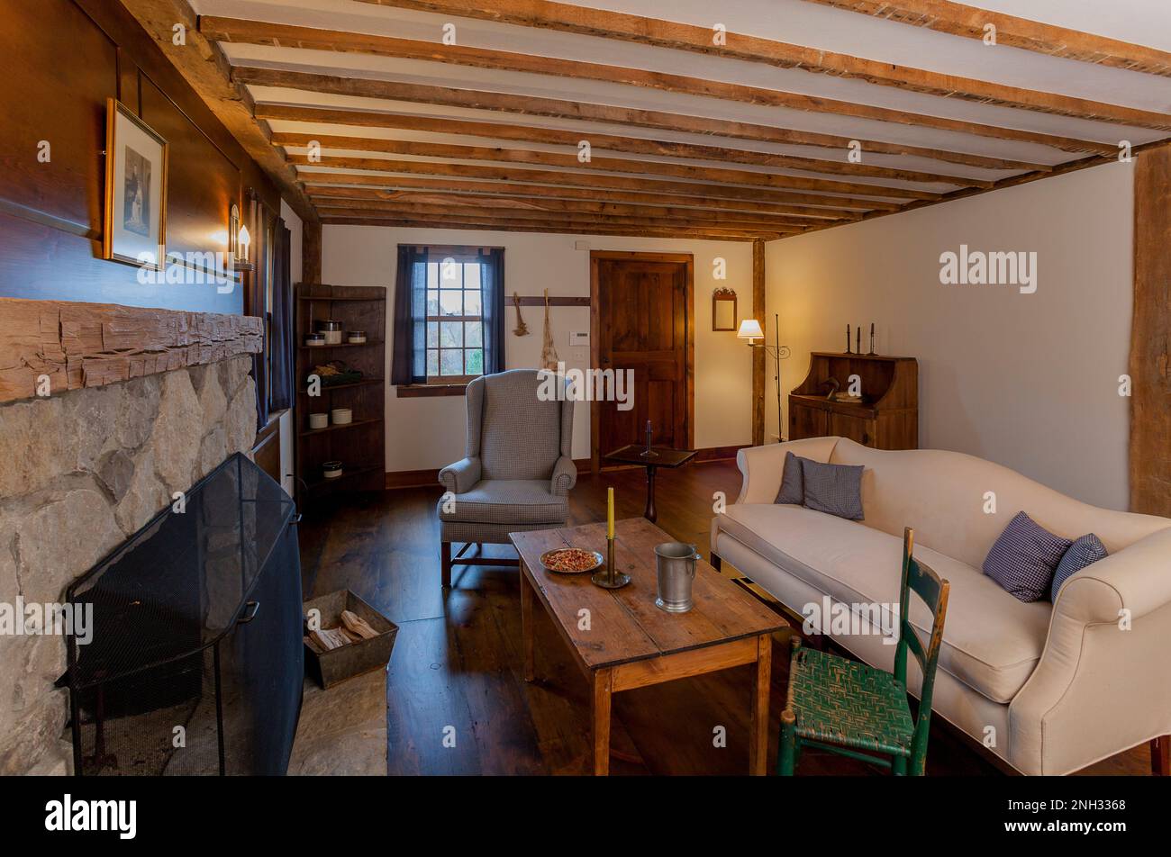 Architectural details of restored Michigan Property Stock Photo Alamy